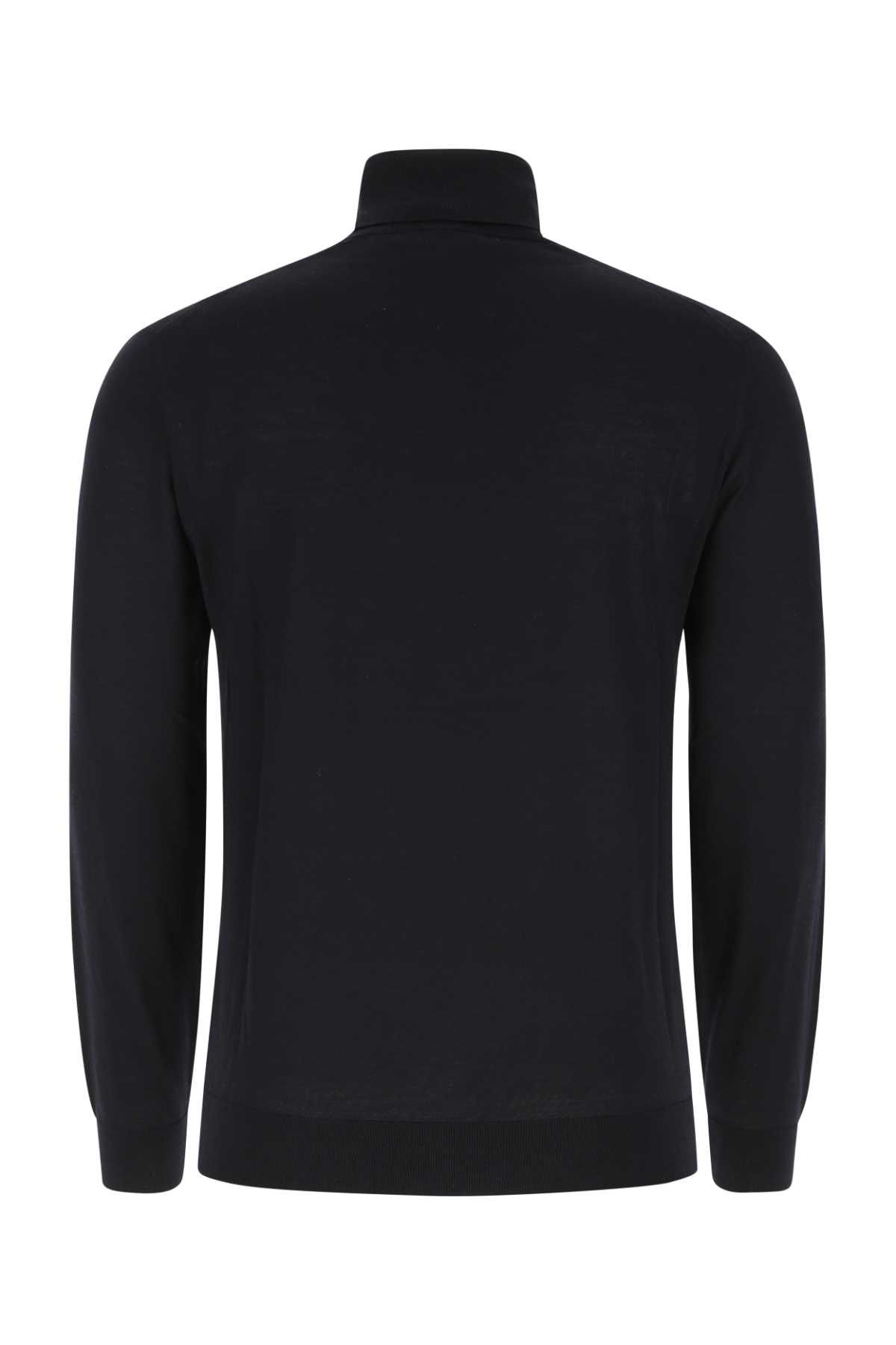 Shop Prada Midnight Blu Wool Sweater In F0008
