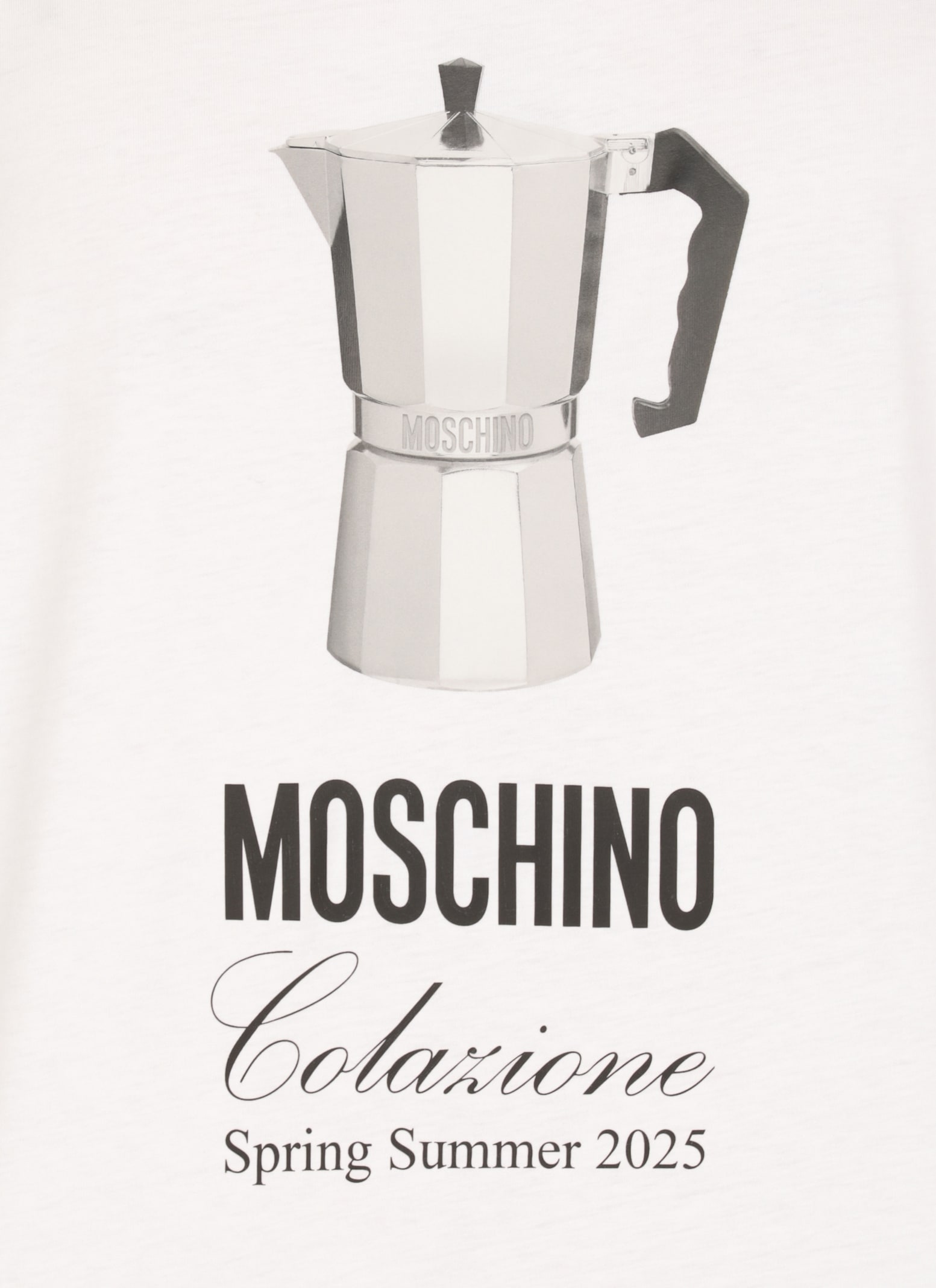 Shop Moschino White Cotton T-shirt