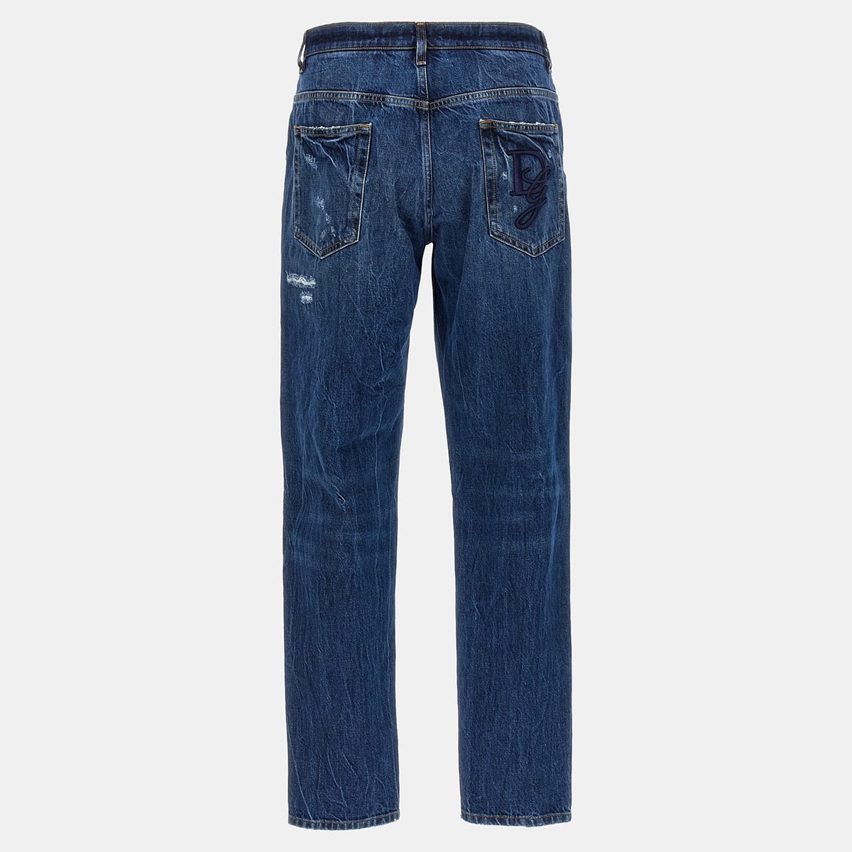 Shop Dolce & Gabbana Blue Cotton Denim Jeans In Variante Abbinata