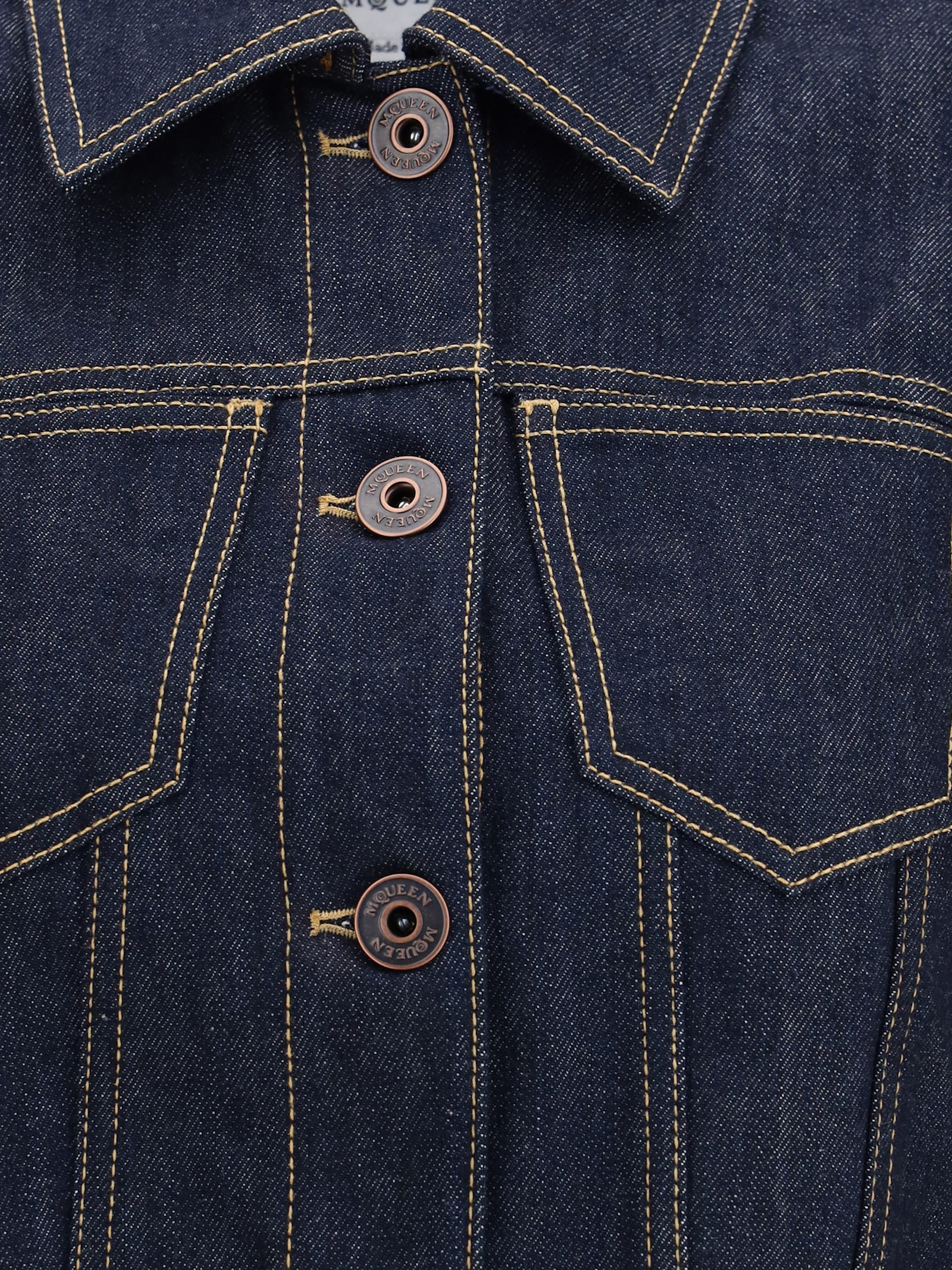 Alexander Mcqueen Stylish Jackets With Unique Design Features In Blue
