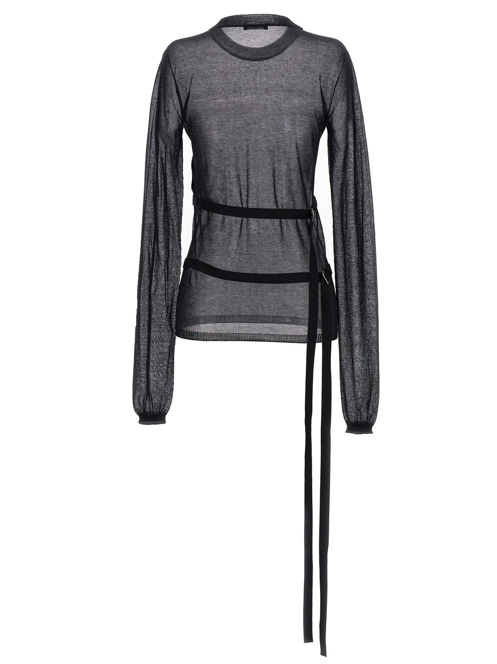 Shop Ann Demeulemeester Blion Sweater In Black