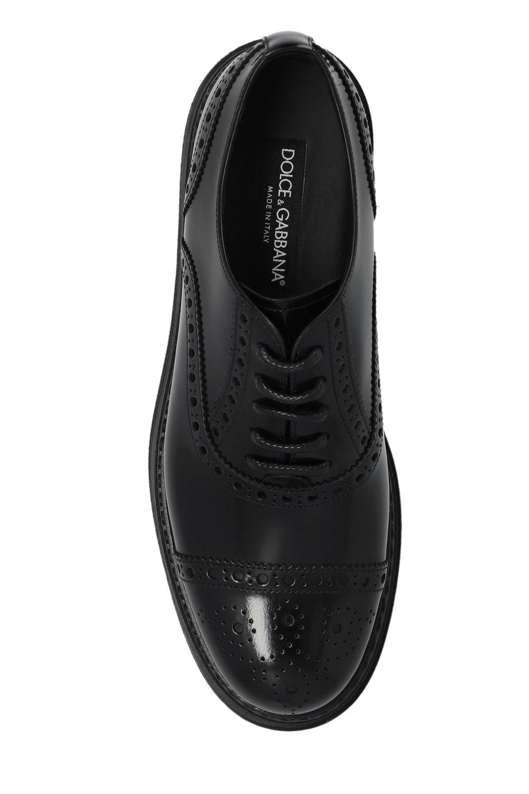 Shop Dolce & Gabbana Lace-up Platform Shoes