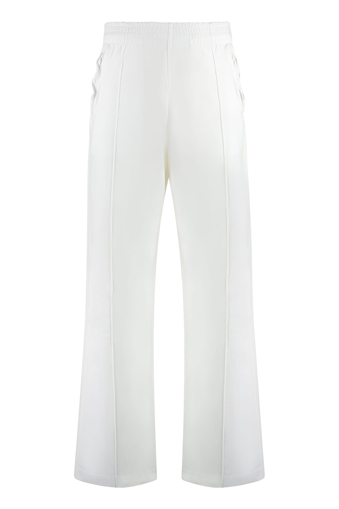 Shop Acne Studios Cotton Trousers In White