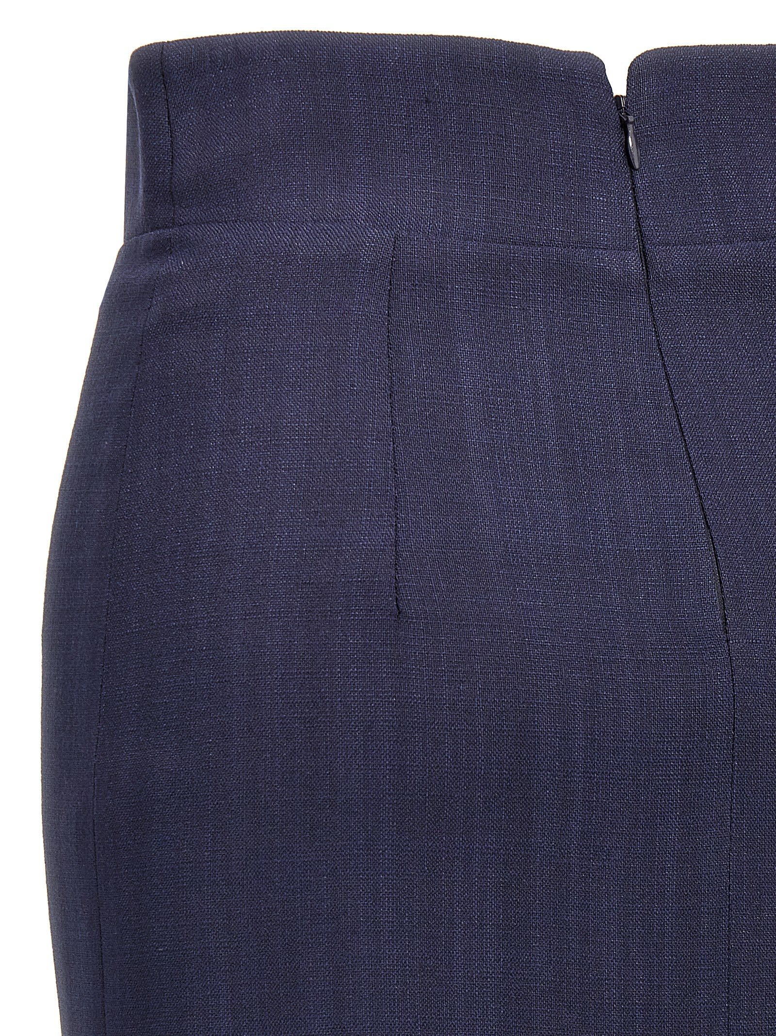 Tagliatore 'myra' High-waisted Knee-length Skirt In Blue