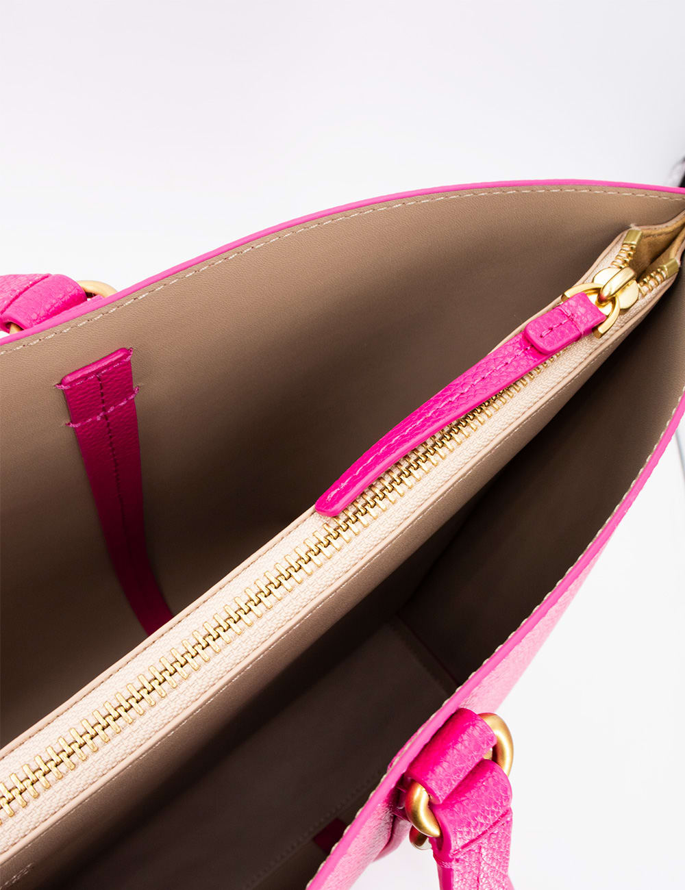 Shop Pinko Bag In Pink  Antique Gold