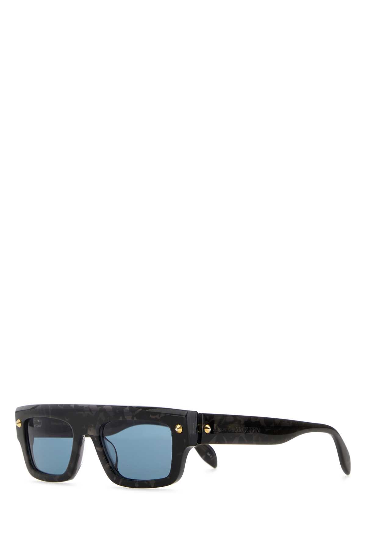 Shop Alexander Mcqueen Multicolor Acetate Sunglasses In Havanahavanablue