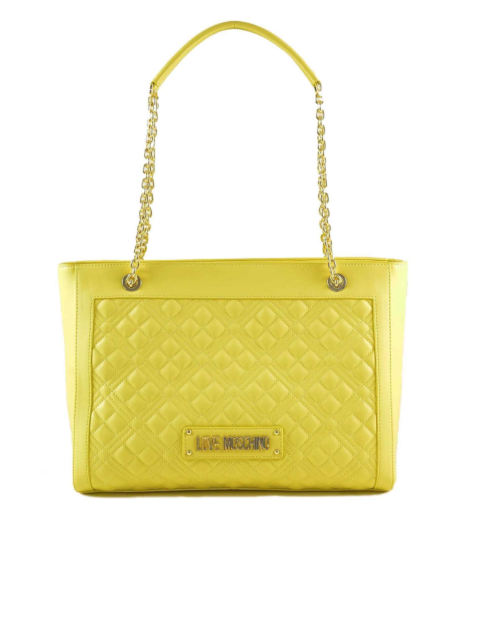 Love Moschino Womens Yellow Handbag
