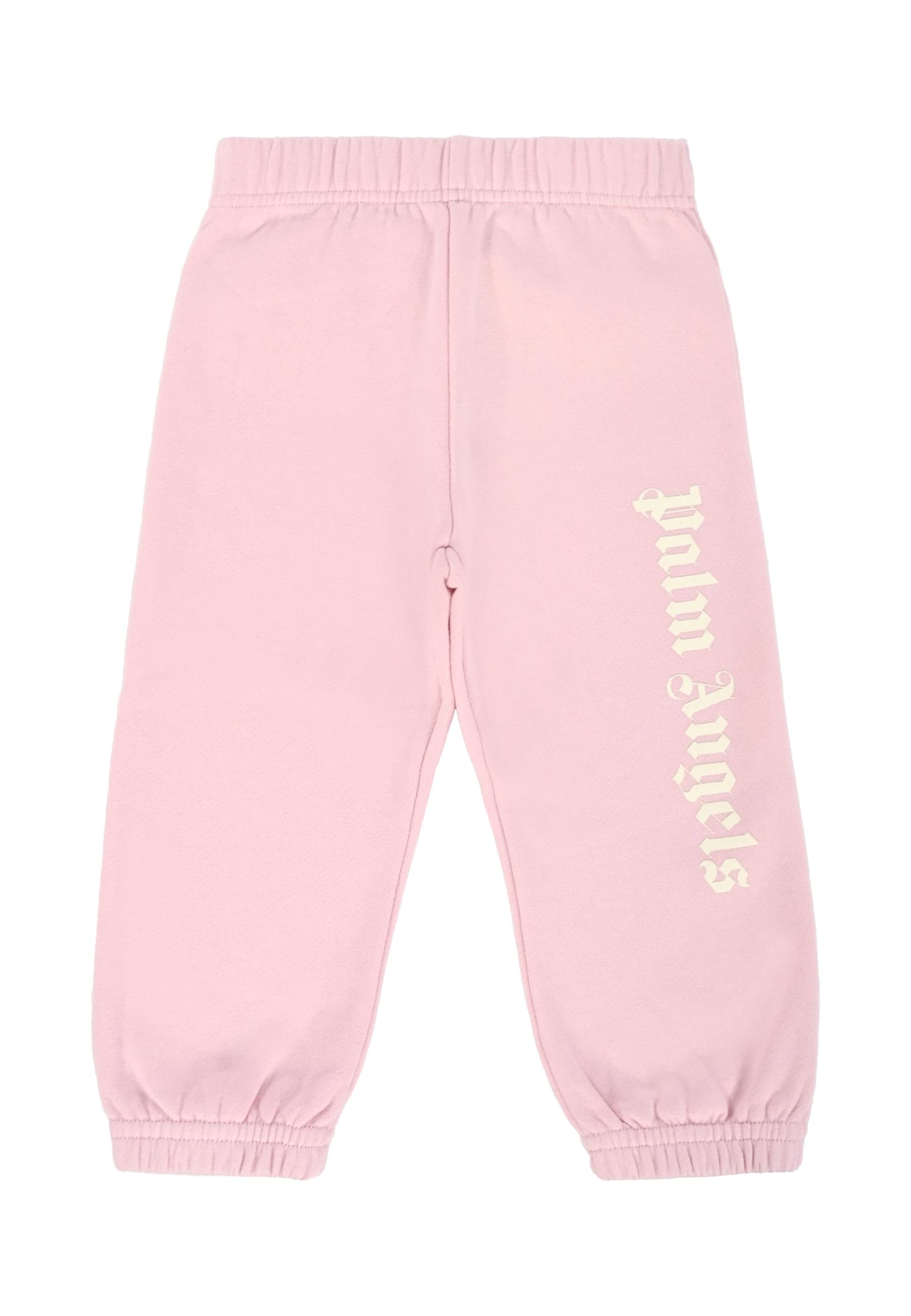 Palm Angels Pink Trousers For Baby Girl With Logo In Pink