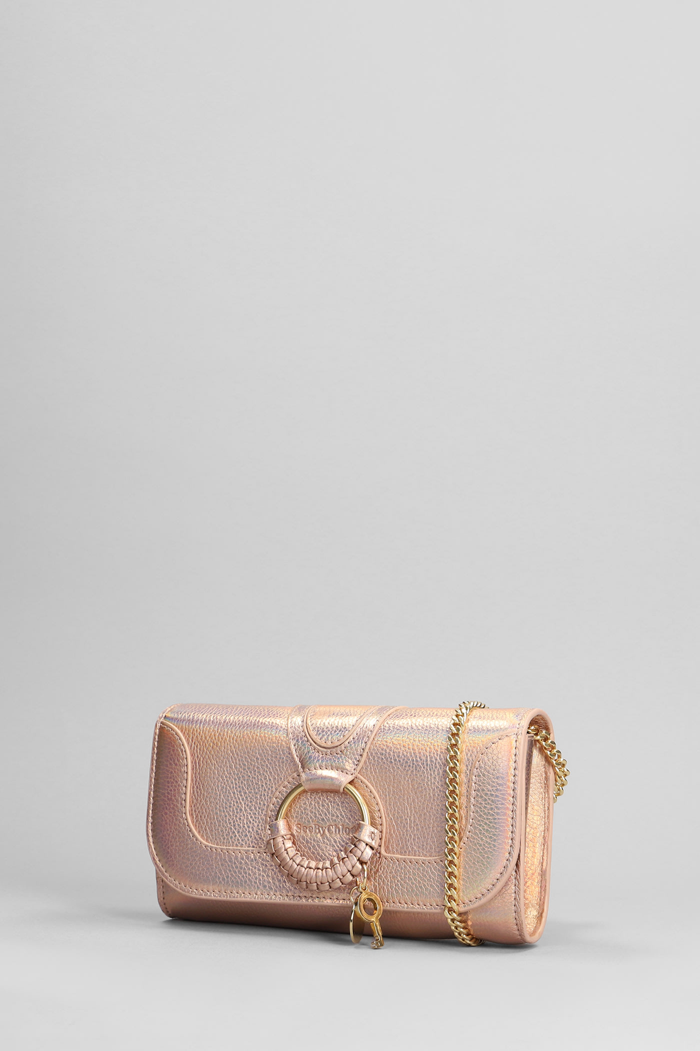 Shop See By Chloé Hana Long Wallet In Rose-pink Leather
