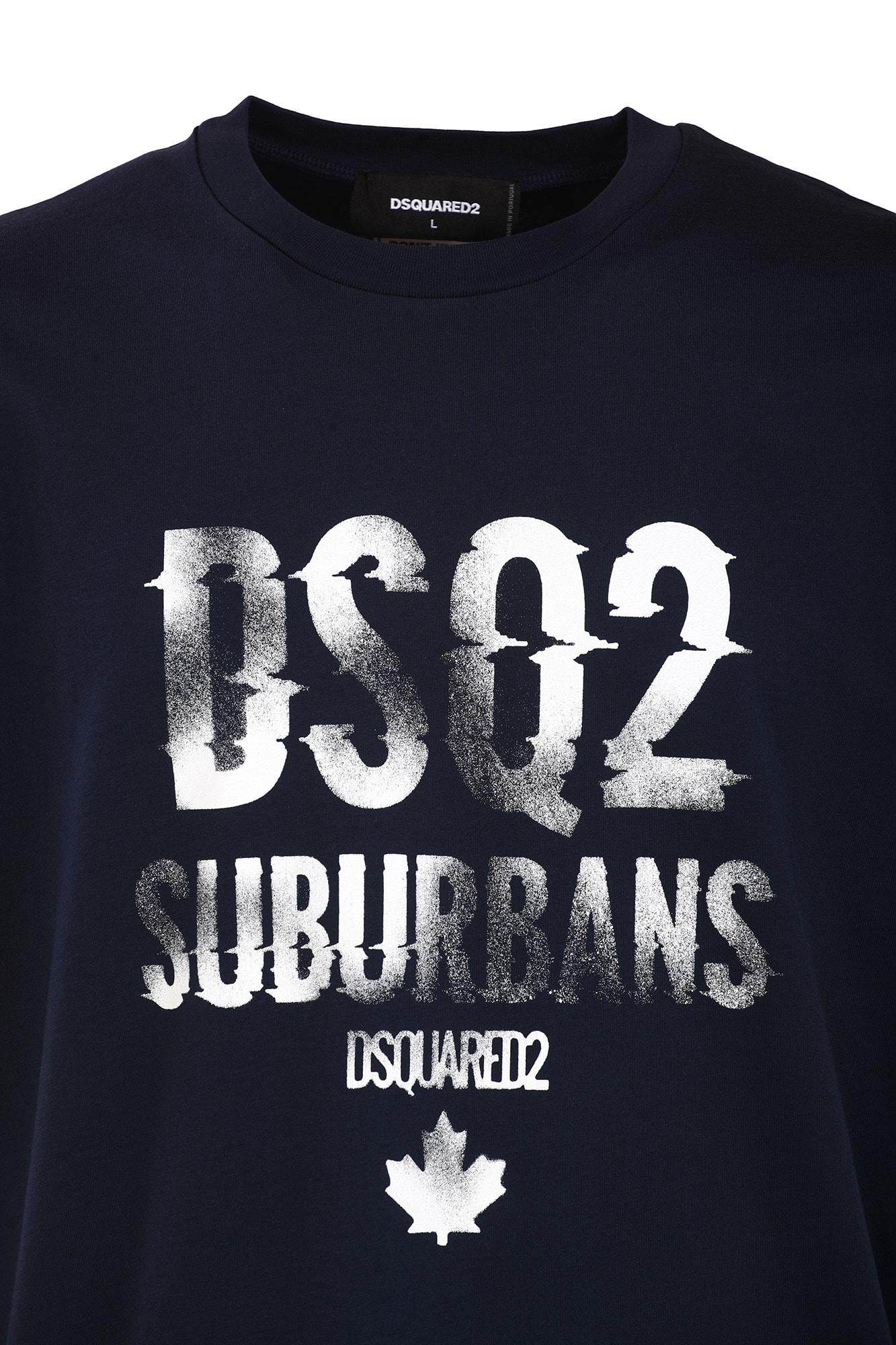 Shop Dsquared2 Cotton T-shirt In Navy