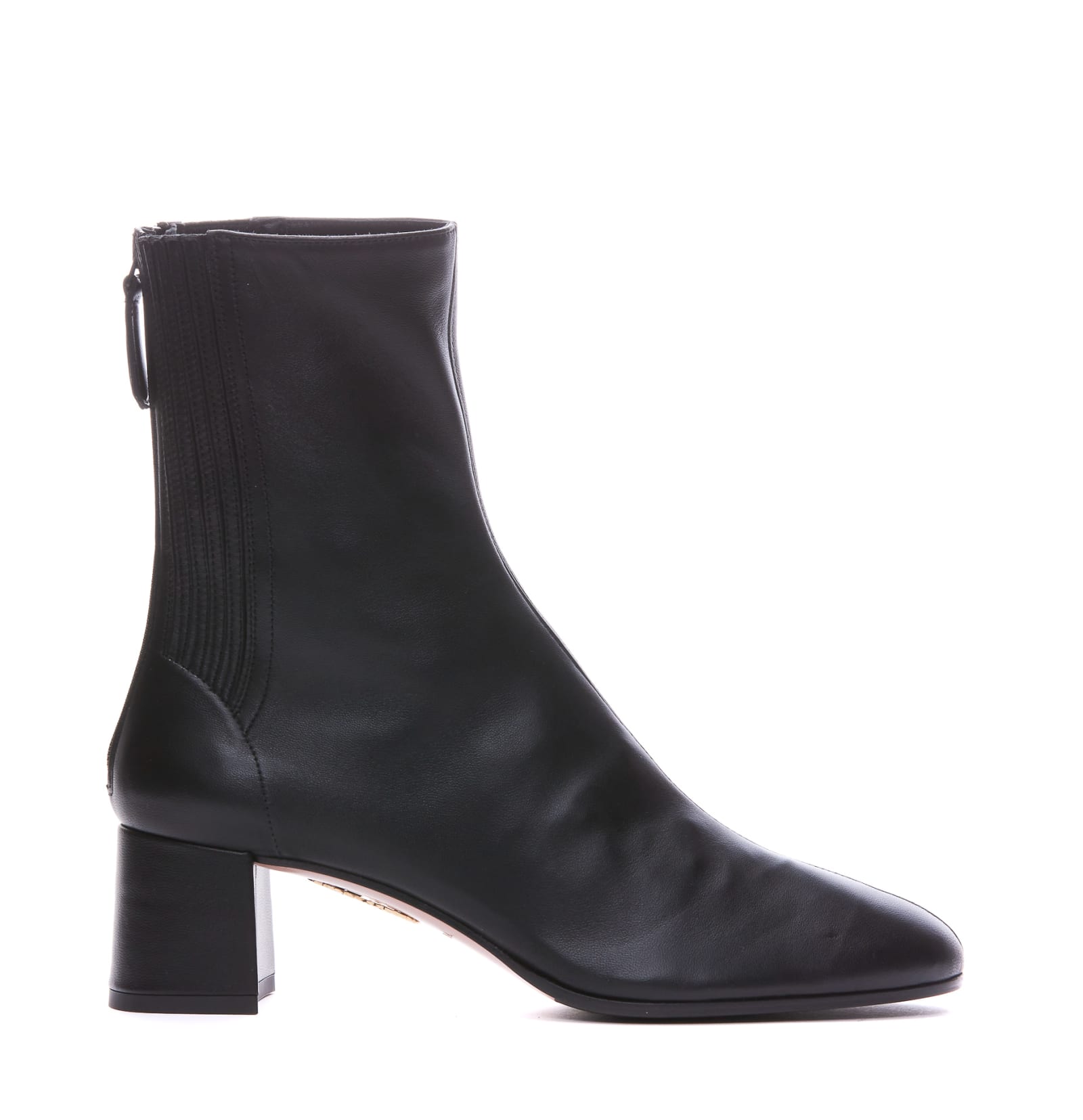 Shop Aquazzura Saint Honore Bootie 50 In Black