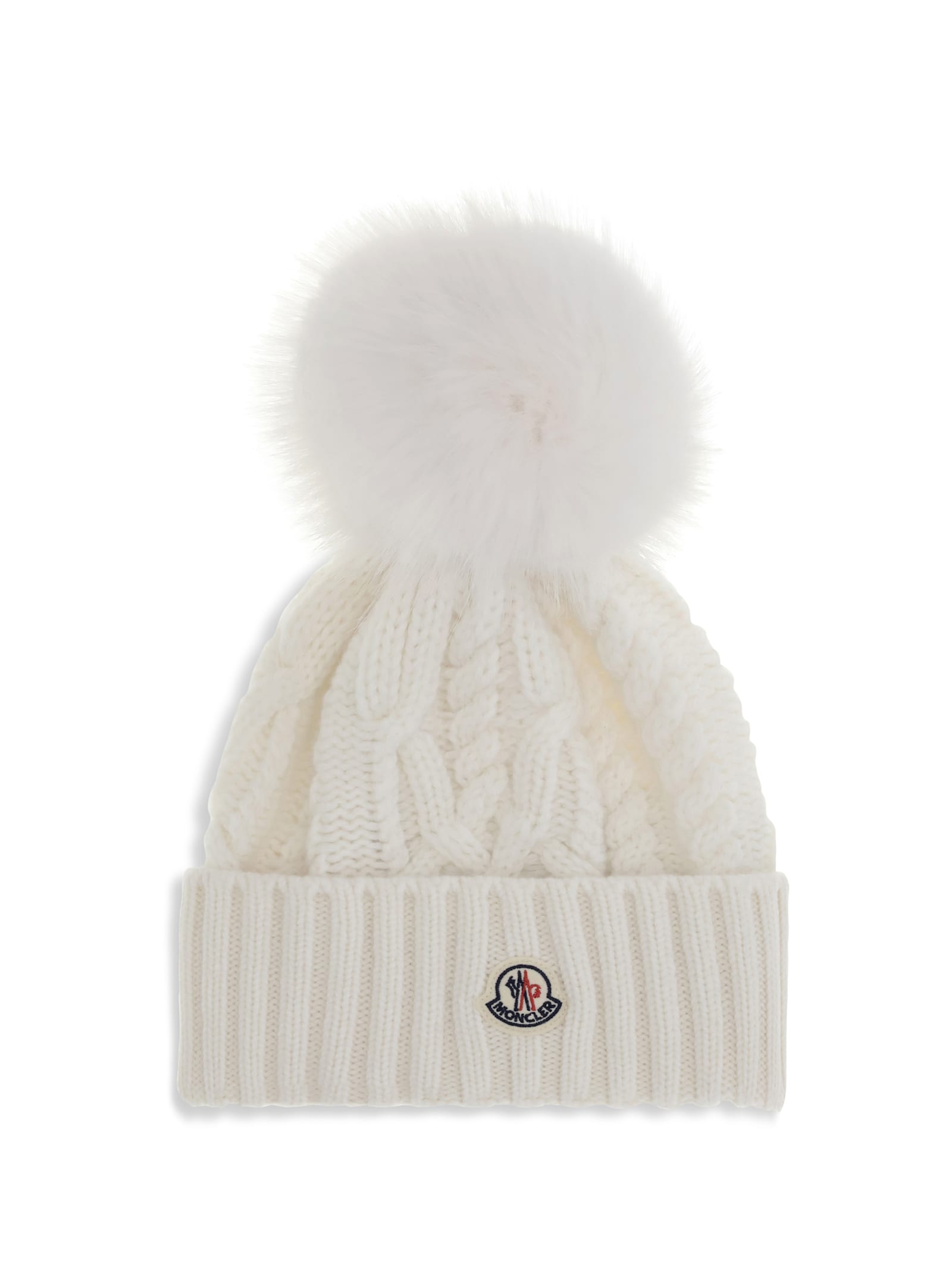 Moncler Bonnet En Cachemire Et Laine Avec Pompon