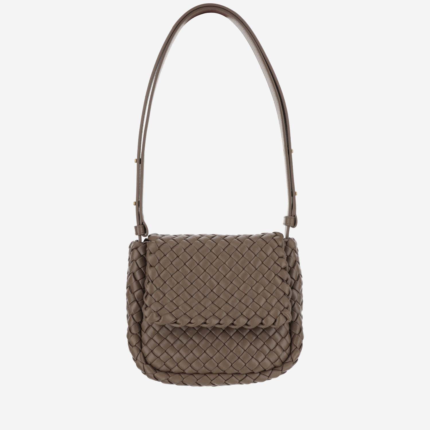 Bottega Veneta Cobble Mini Shoulder Bag In Beige