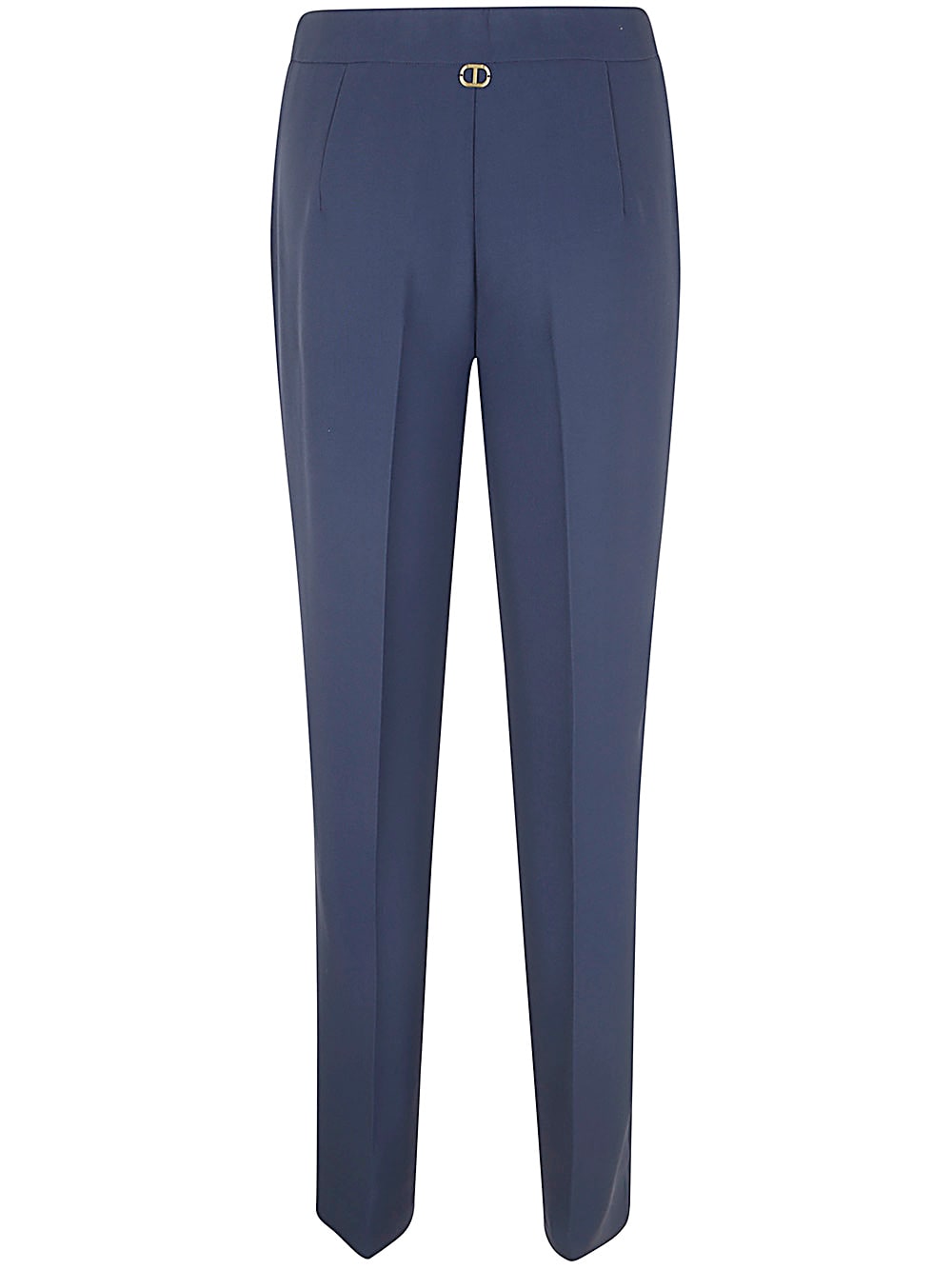 Shop Twinset Trousers In Indigo