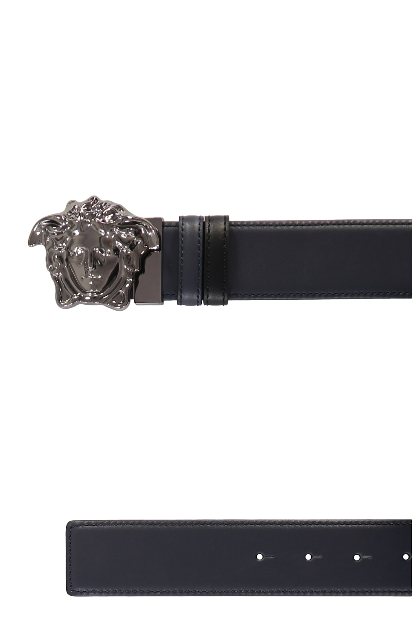 Versace Medusa Head Belt In Blue