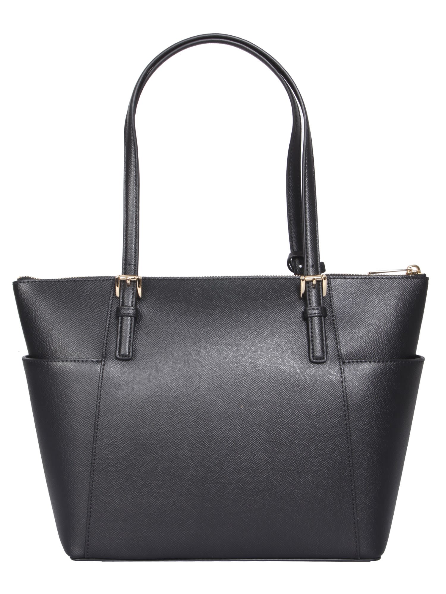 Shop Michael Michael Kors Jet Set Tote Bag In Black