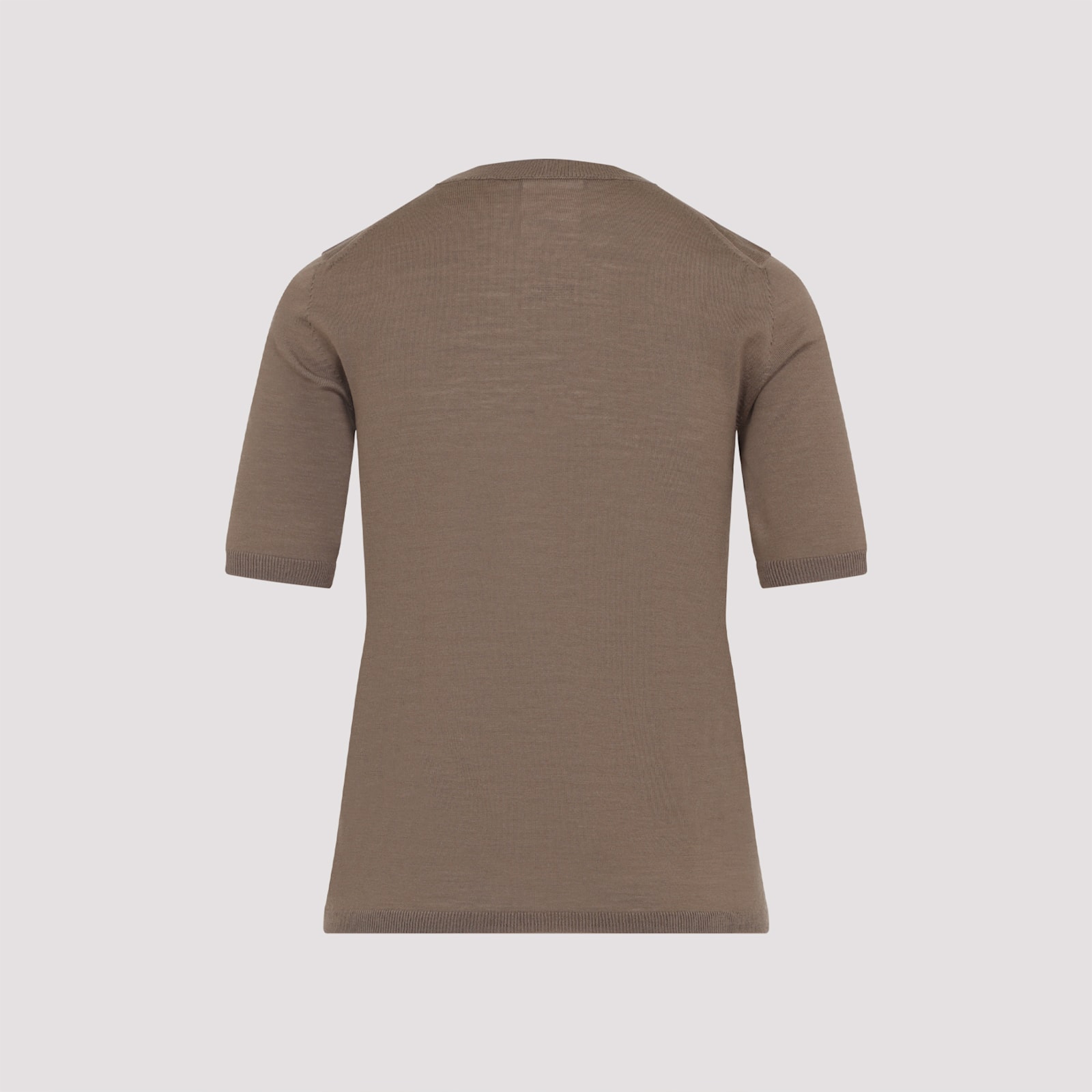 Max Mara Gerico Ss Knit T-shirt In Brown