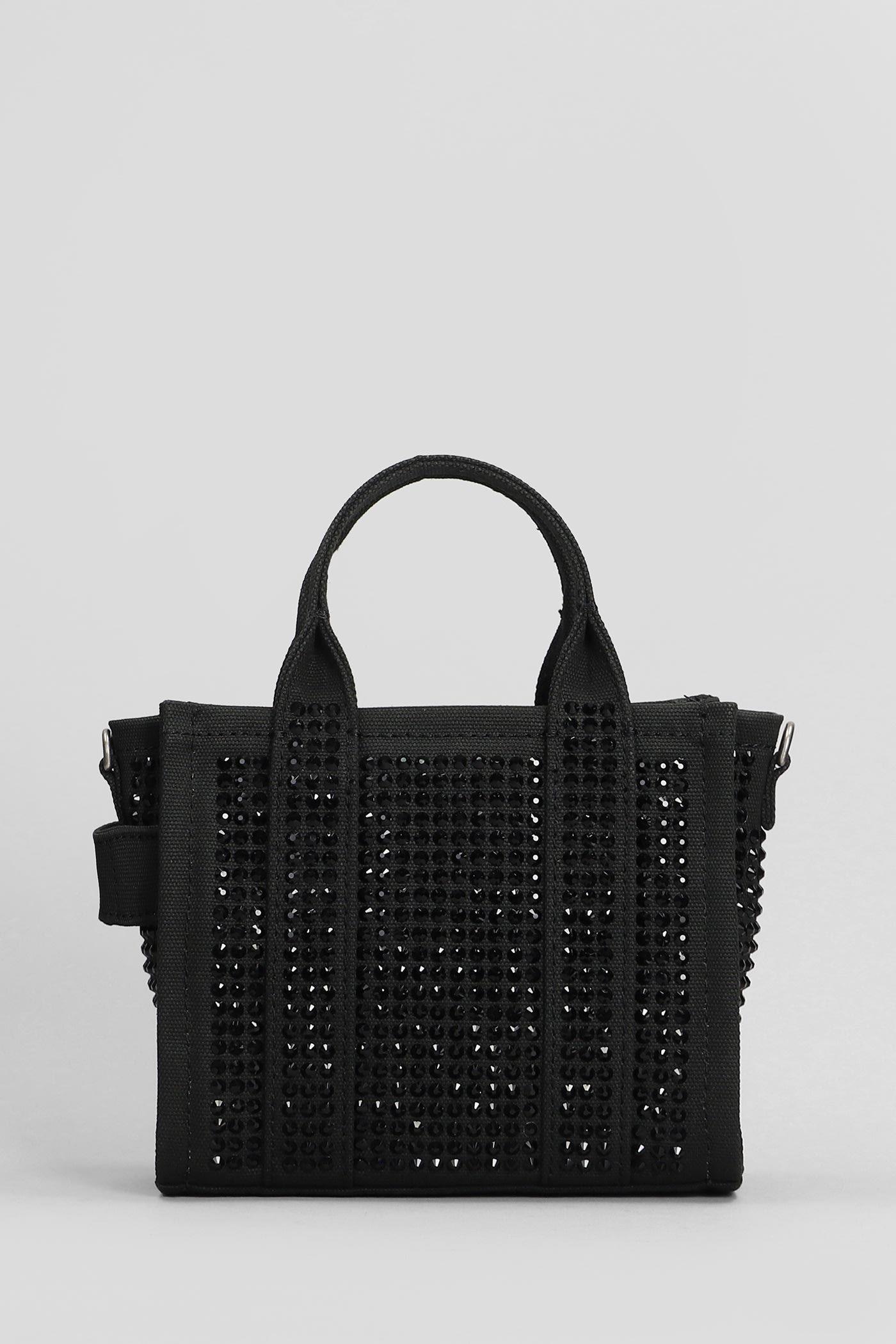 MARC JACOBS THE CROSSBODY TOTE TOTE IN BLACK COTTON 