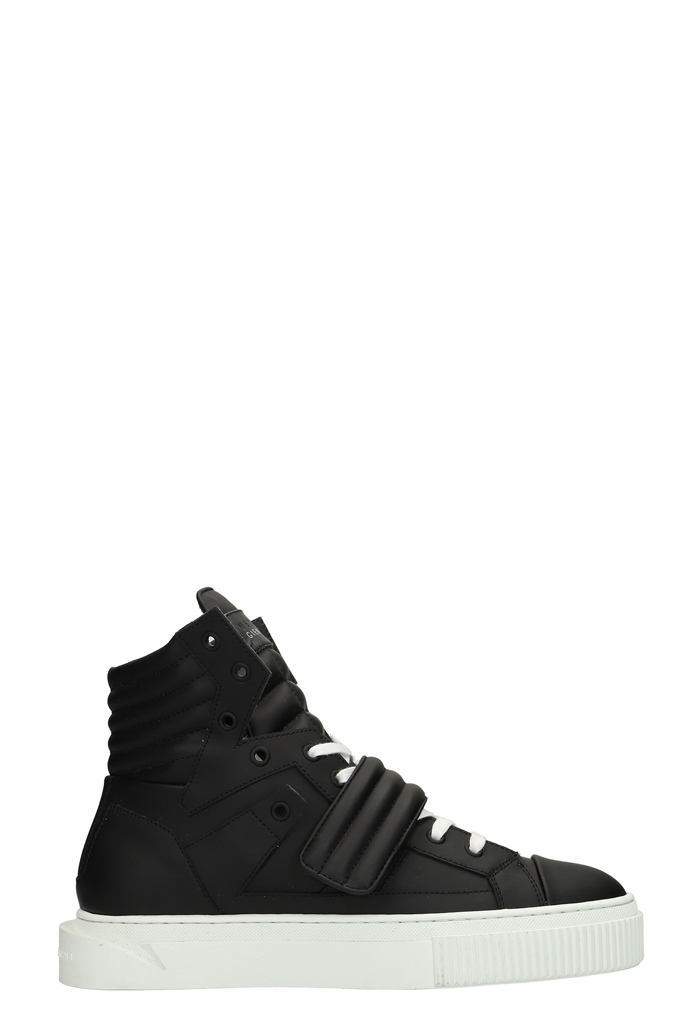GIENCHI HYPNOS SNEAKERS IN BLACK RUBBER/PLASIC