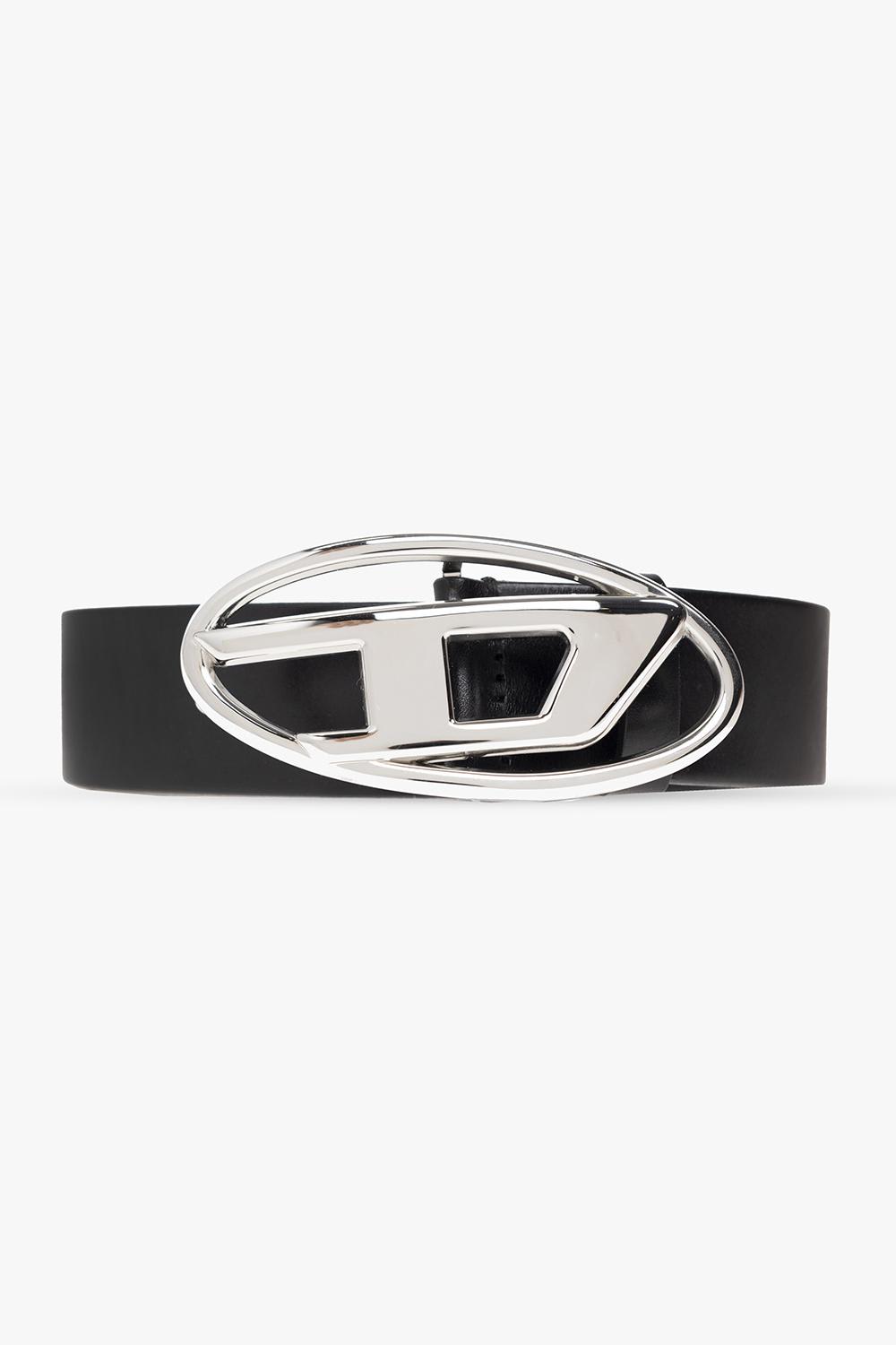 Diesel Oval D Logo B Belt In Black