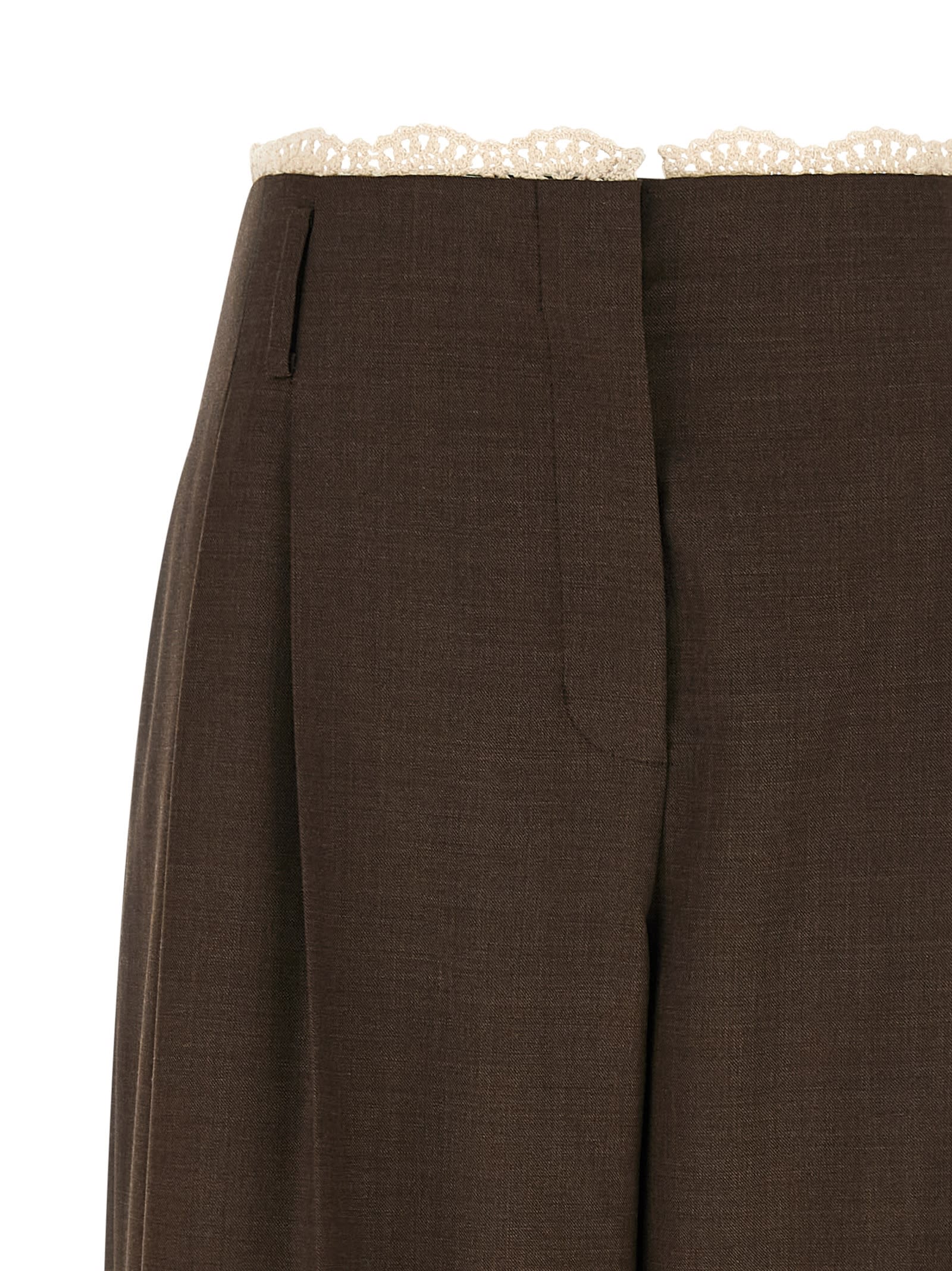 Magda Butrym Corduroy Trousers In Brown