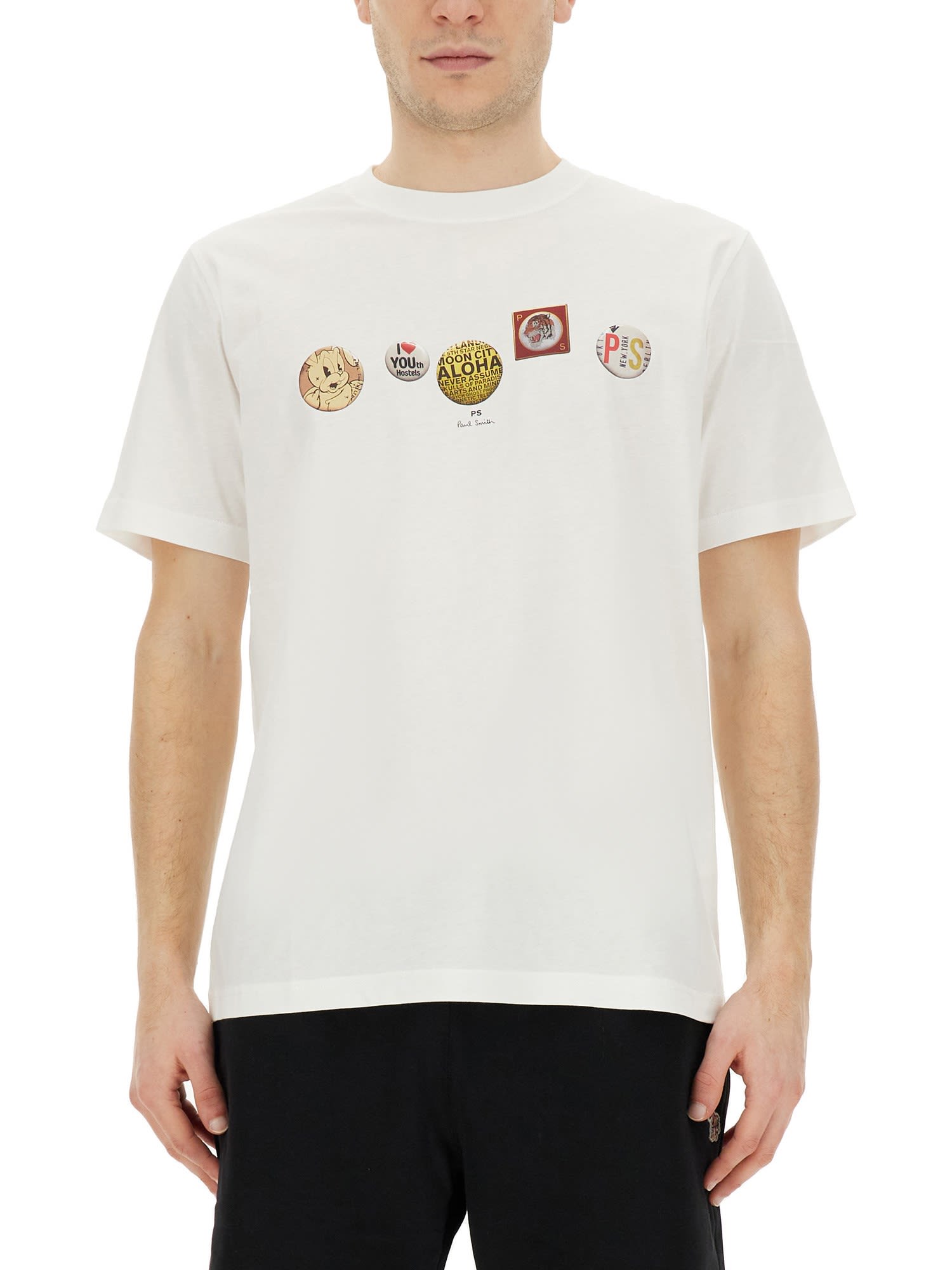 Paul Smith Regular Fit T-shirt In White