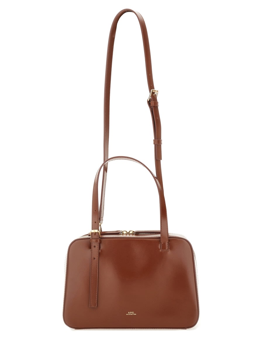 Apc Virginie Box Bag In Brown