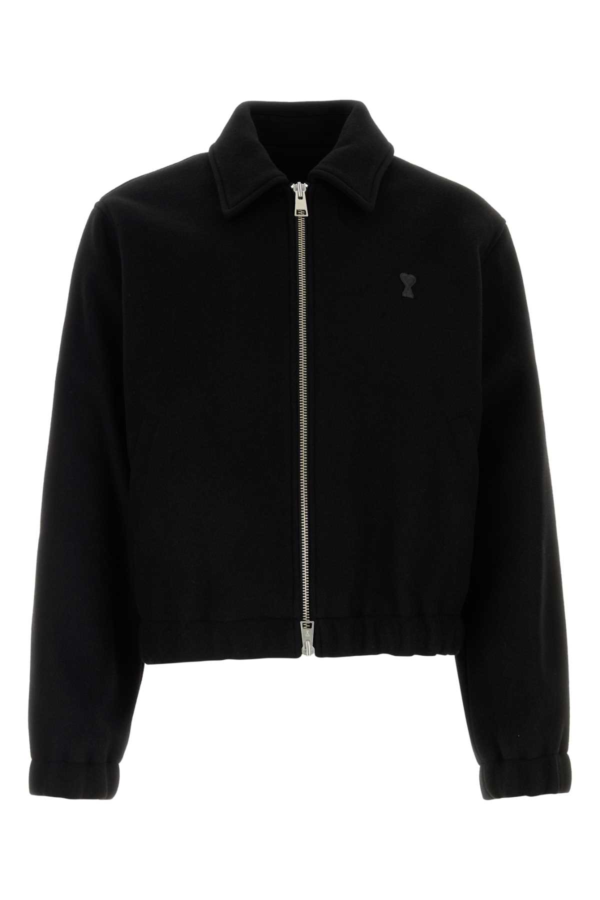 Shop Ami Alexandre Mattiussi Black Wool Jacket