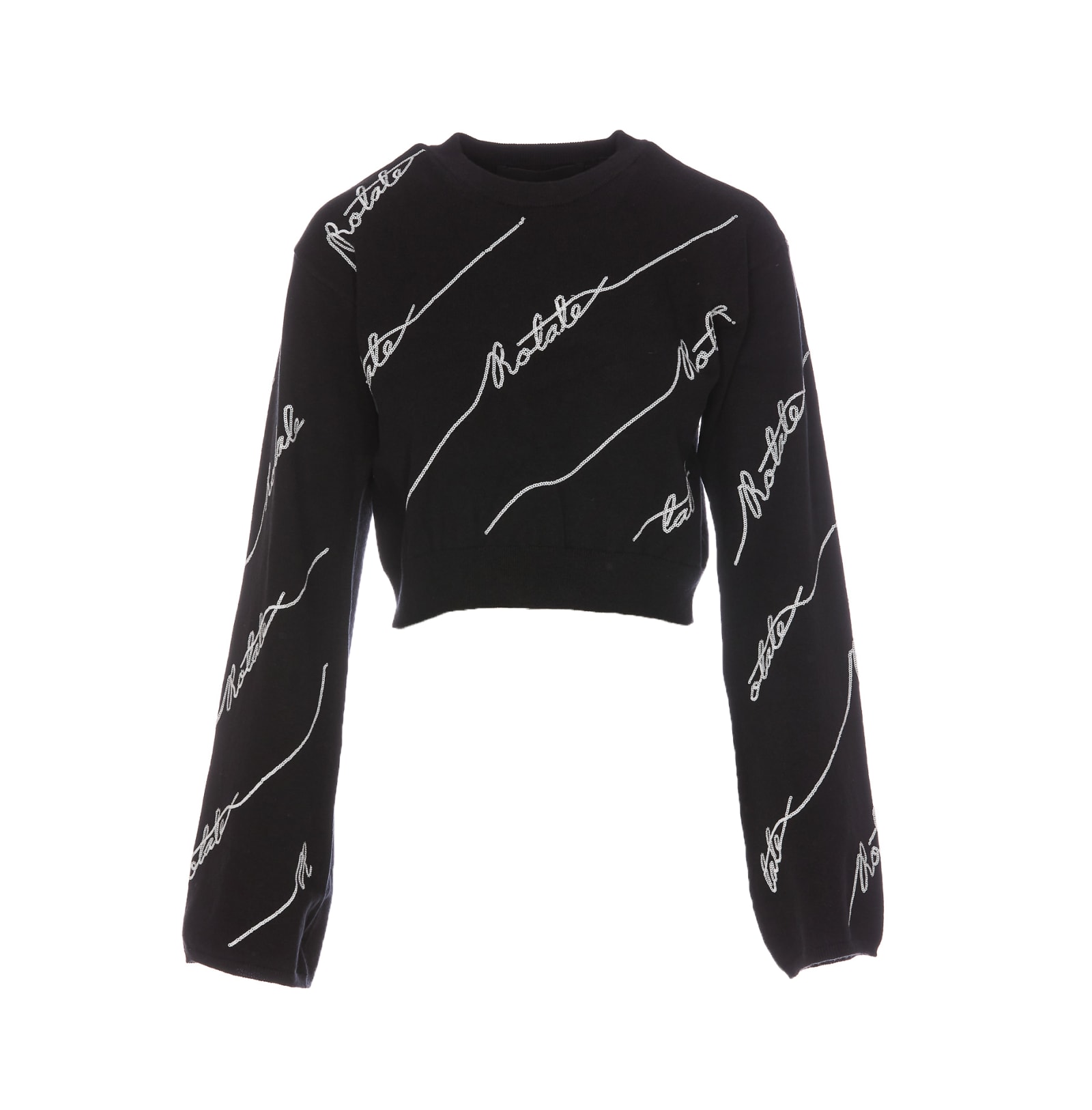 Sequin Logo Sweater