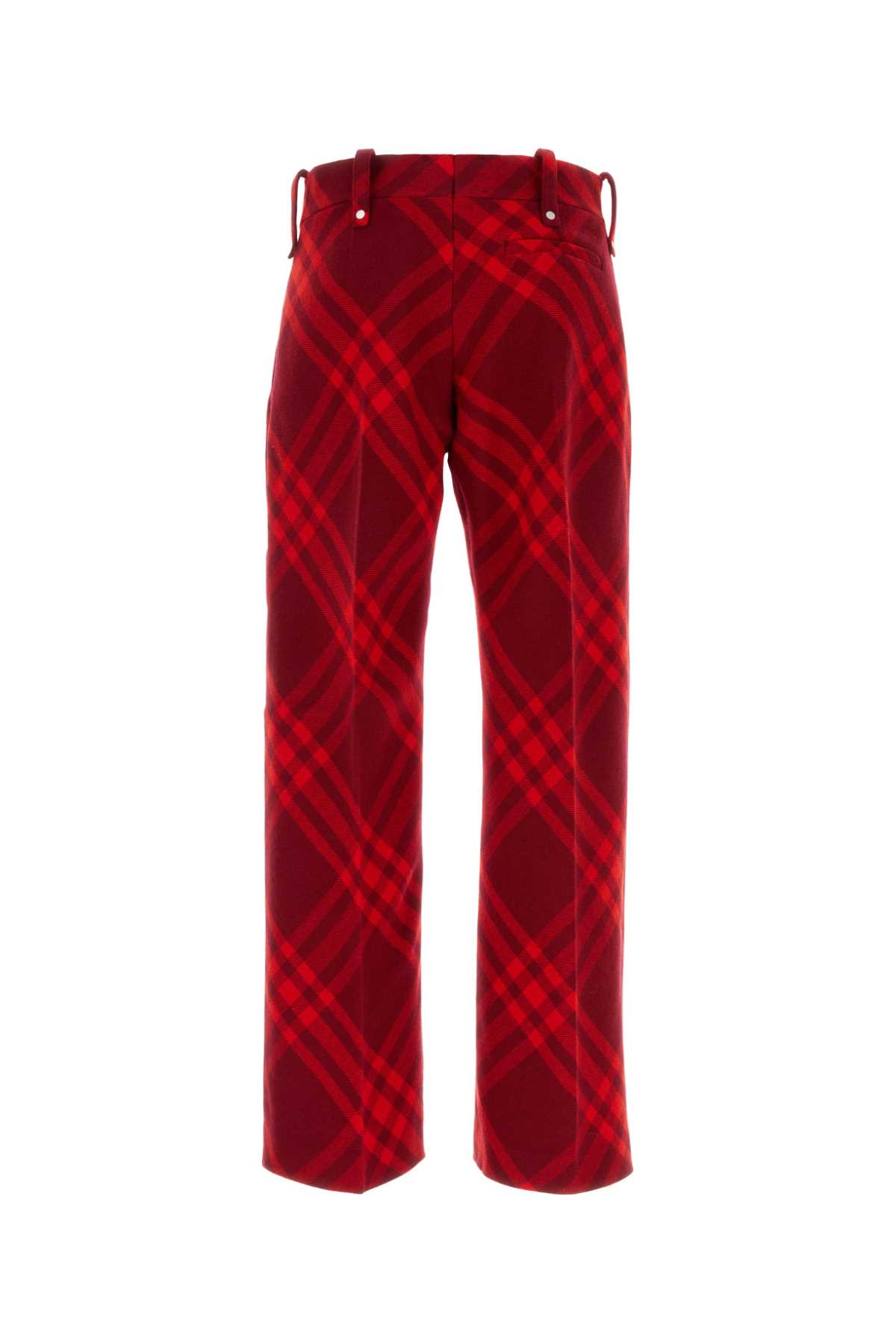 Shop Burberry Embroidered Wool Pant In Ripple