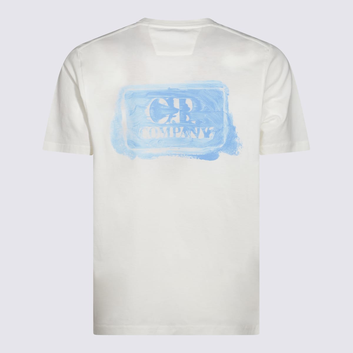 C.p. Company Cream Cotton T-shirt In Gauze White
