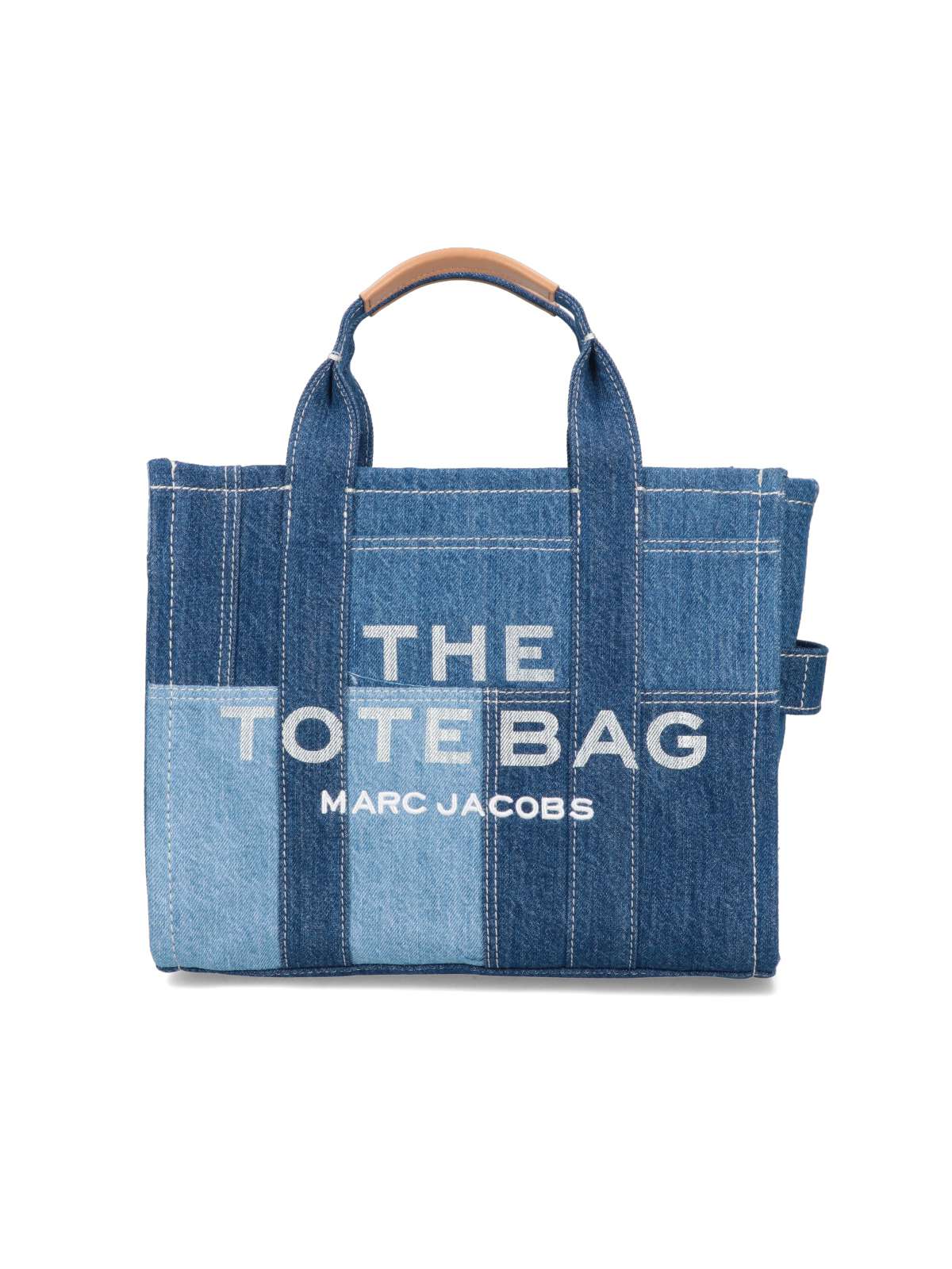 Marc Jacobs The Denim Tote Midi Bag In Blue