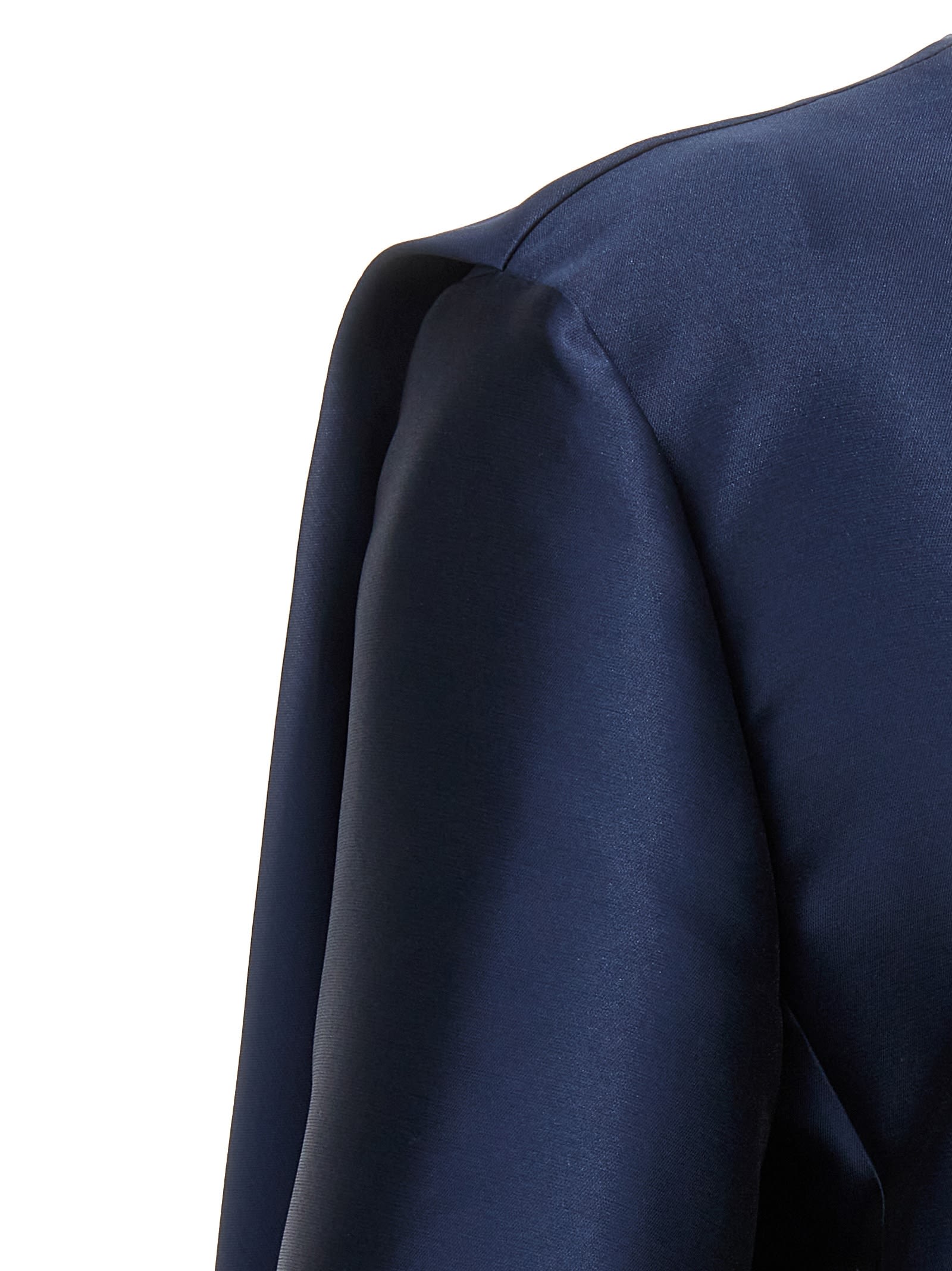 Shop Alberta Ferretti Mikado Jacket In Blu