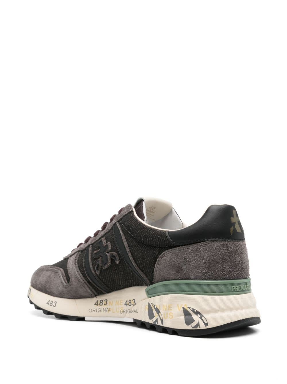 Shop Premiata Lander 6984 Sneakers In Grey