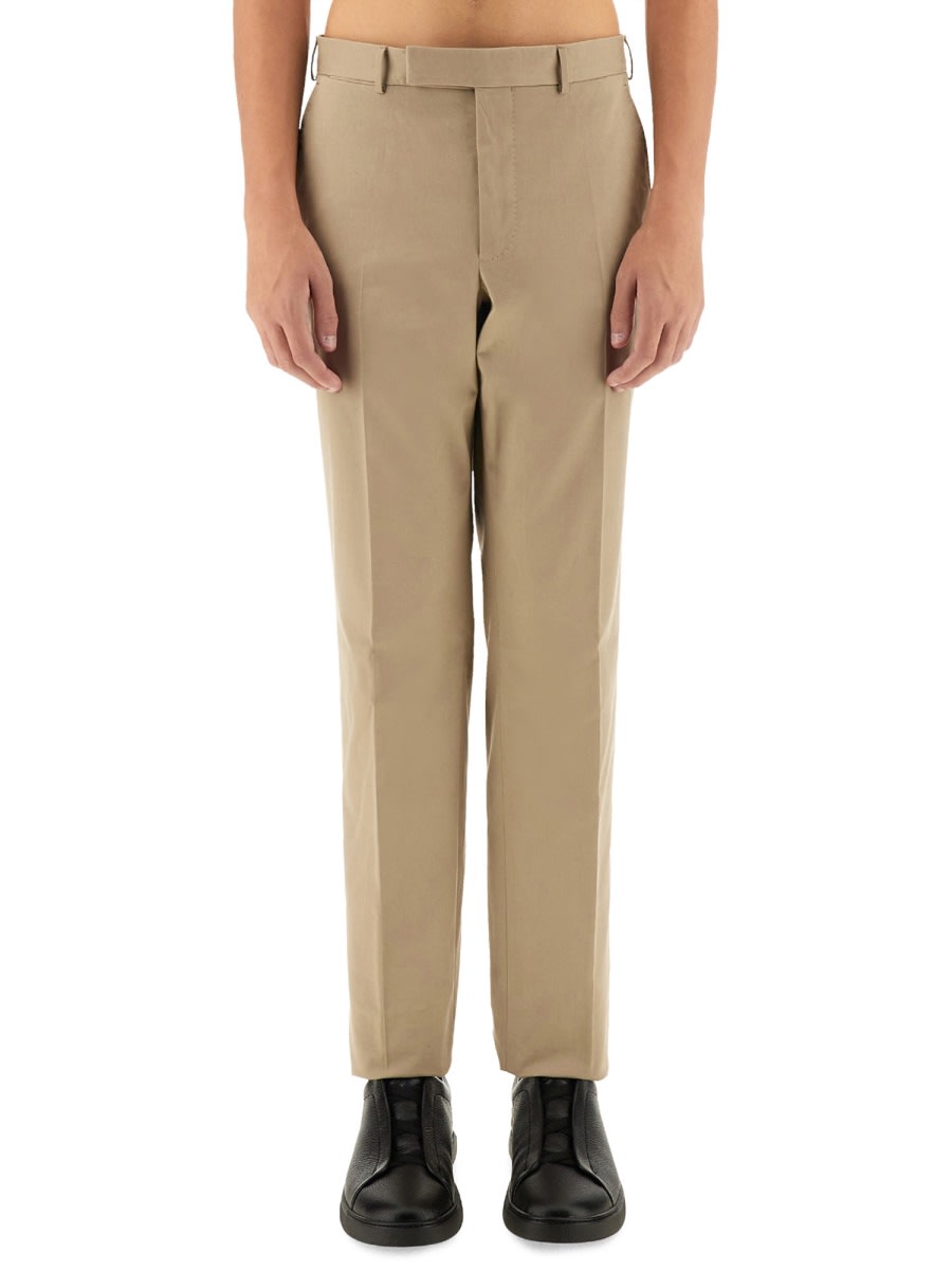 Shop Zegna Straigth Leg Pants In Black