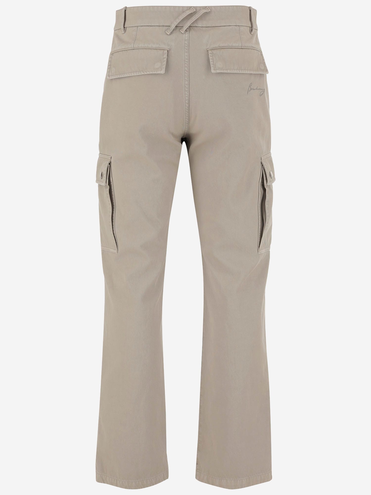 Burberry Men Cappuccino Cotton Cargo Pant In Brown