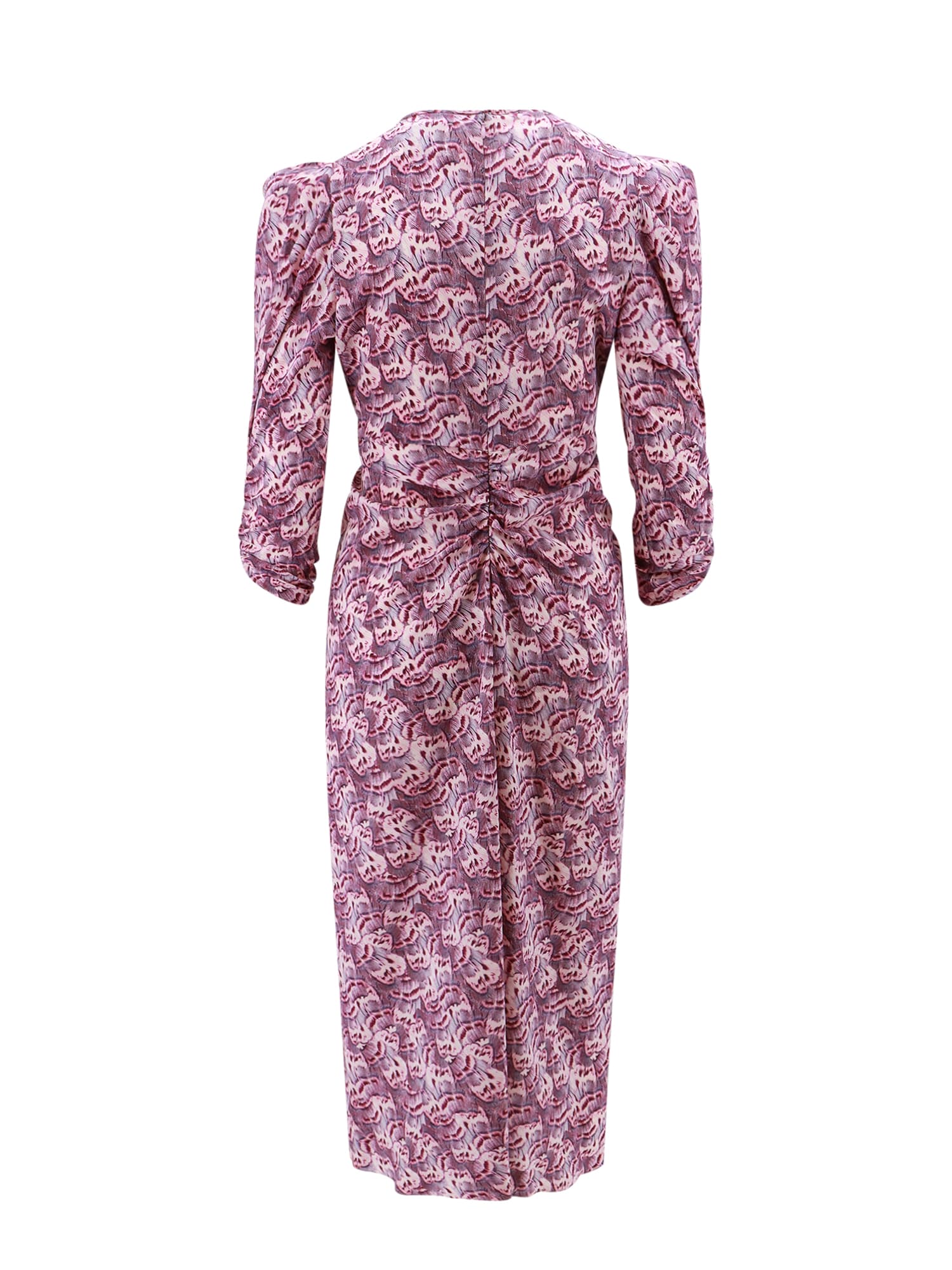 Shop Isabel Marant Albini Dress In Purple/pink