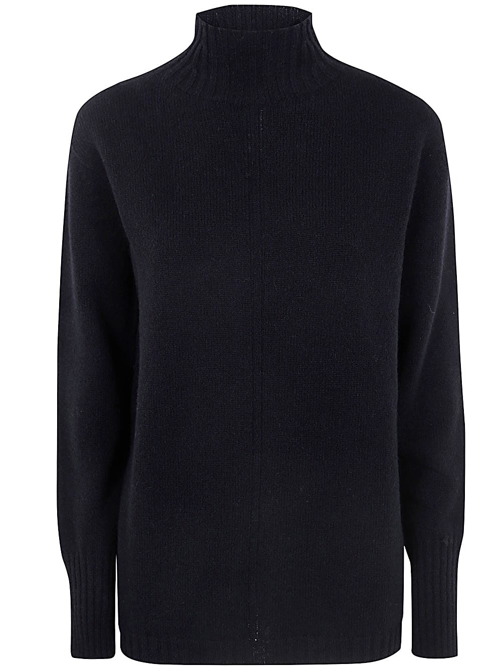 Shop Drumohr Long Sleeves Turtle Neck Sweater In Black