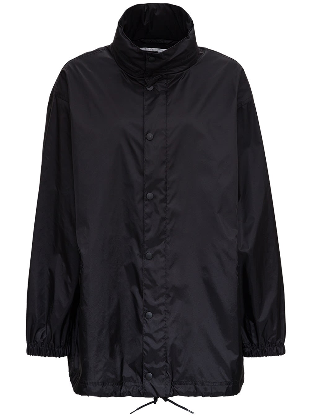 Balenciaga Nylon Black Jacket With Back Languages Print