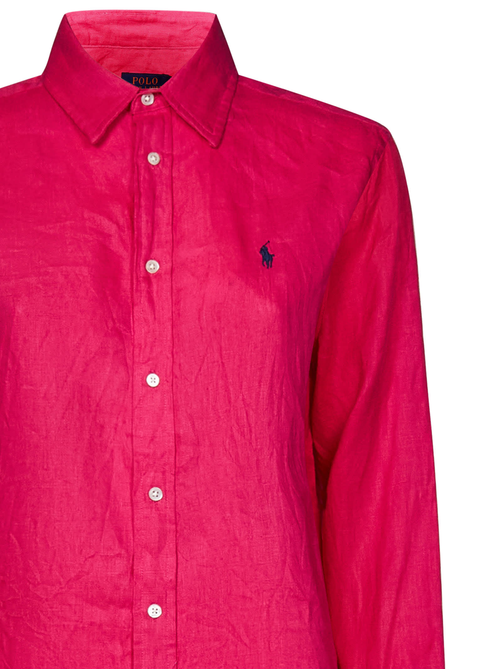 Shop Ralph Lauren Shirt In Desert Pink