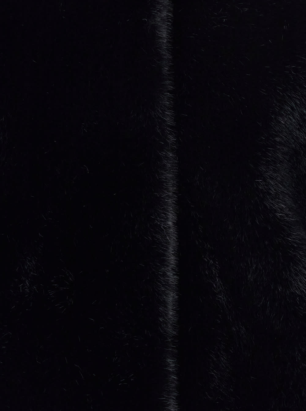 Valentini 1972 Faux-fur Hooded Jacket In Black