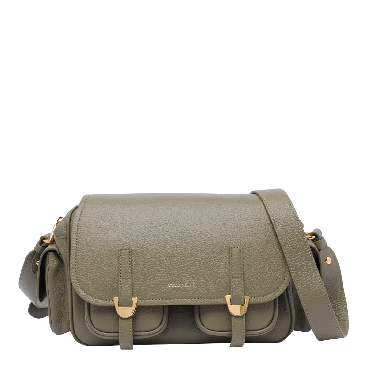 Shop Coccinelle Campus Medium  Crossbody Bag In Green