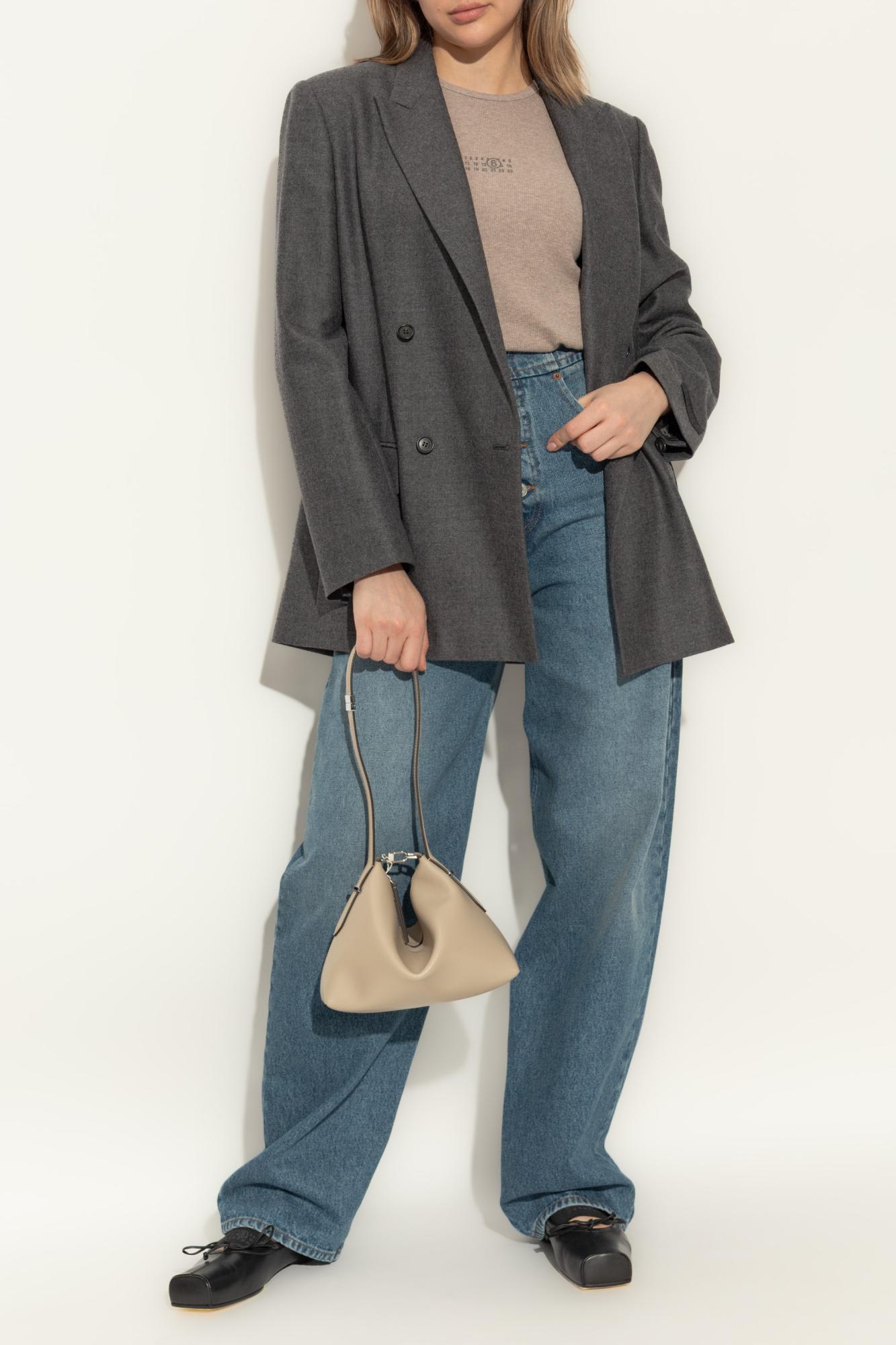 Mm6 Maison Margiela Vent Back Front Pockets Lapels Notched In Gray