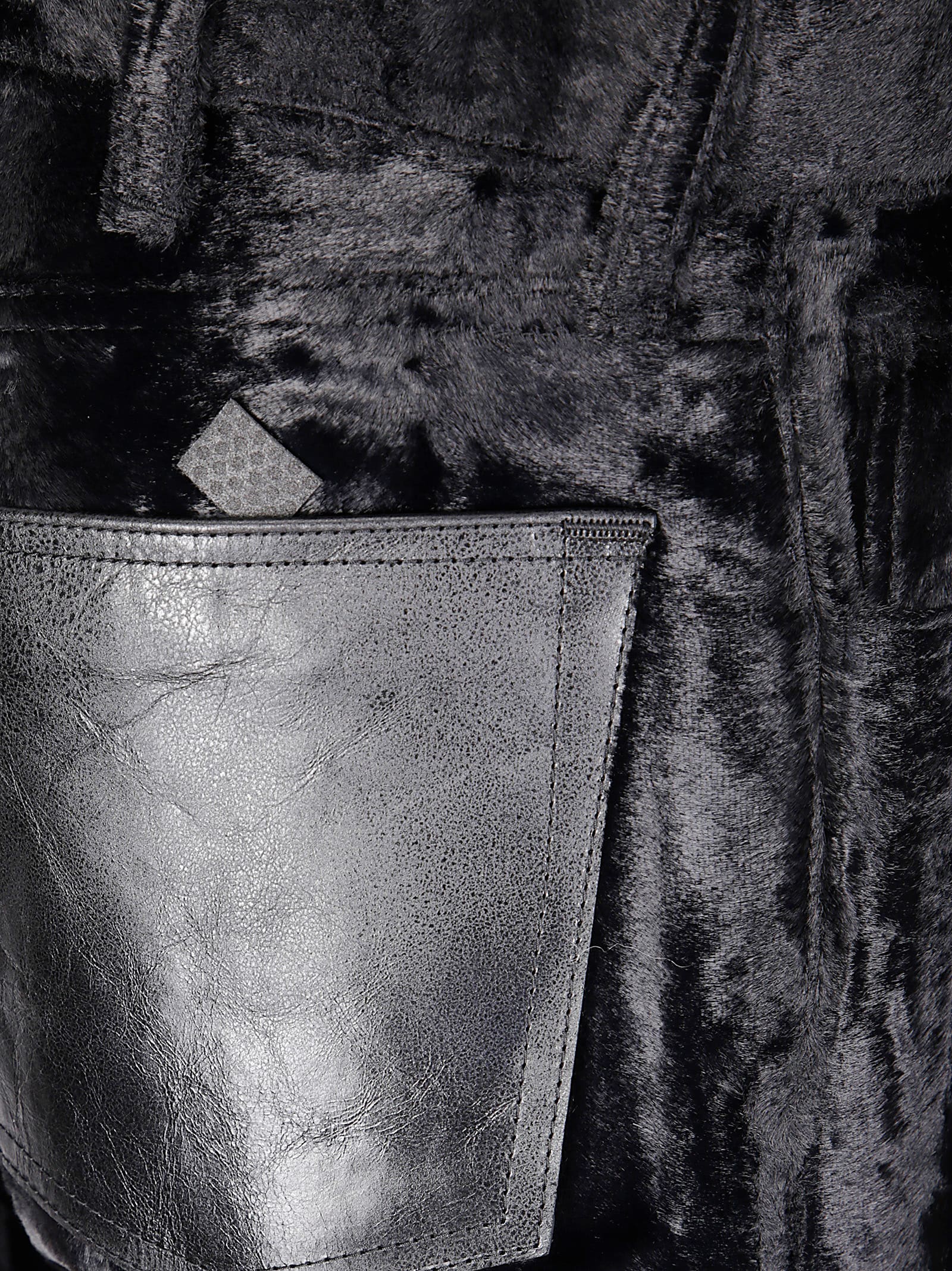 Junya Watanabe Velvet-finish Trousers In Animal Print
