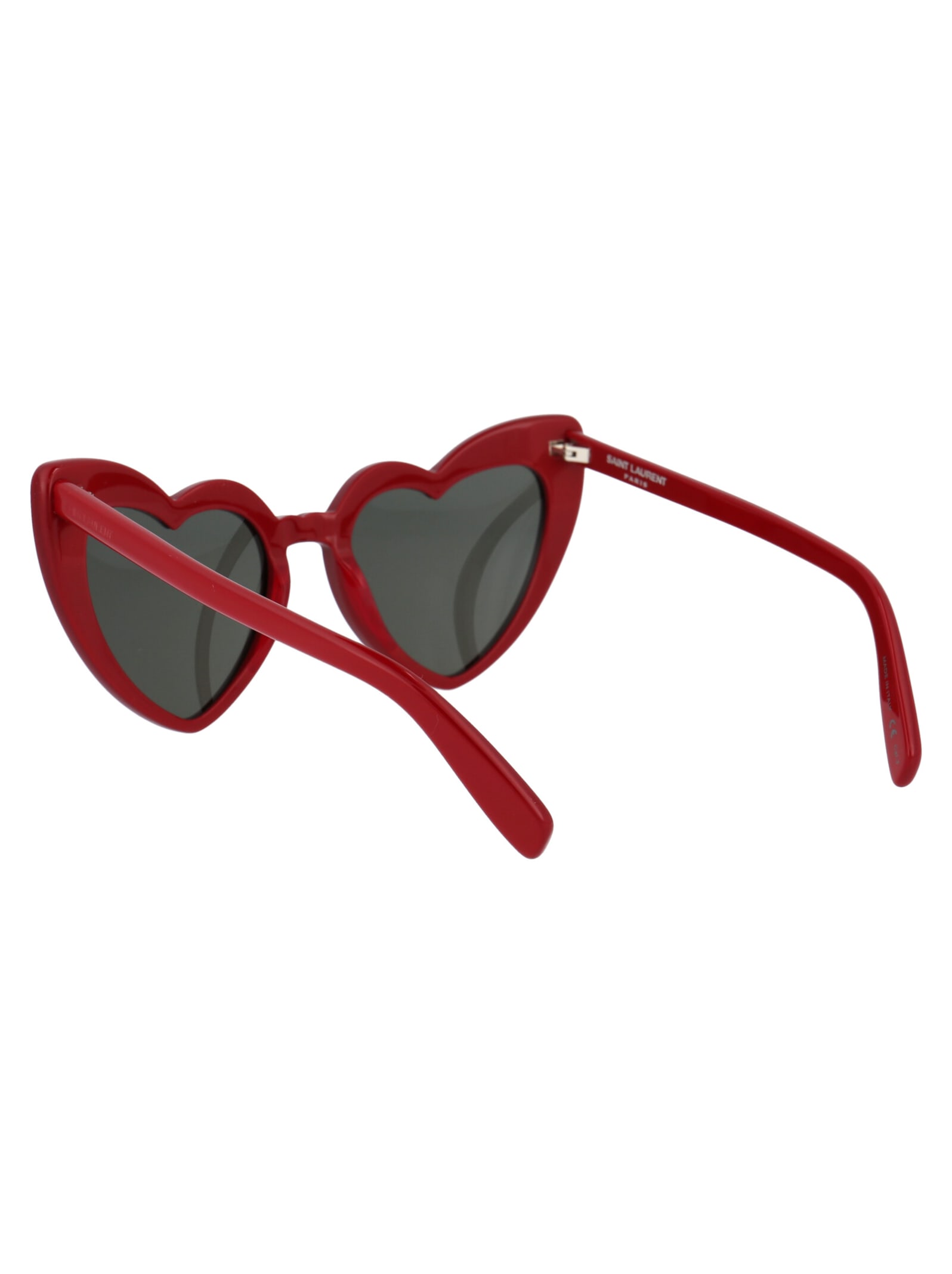 Shop Saint Laurent Sl 181 Loulou Sunglasses In 002 Red Red Grey