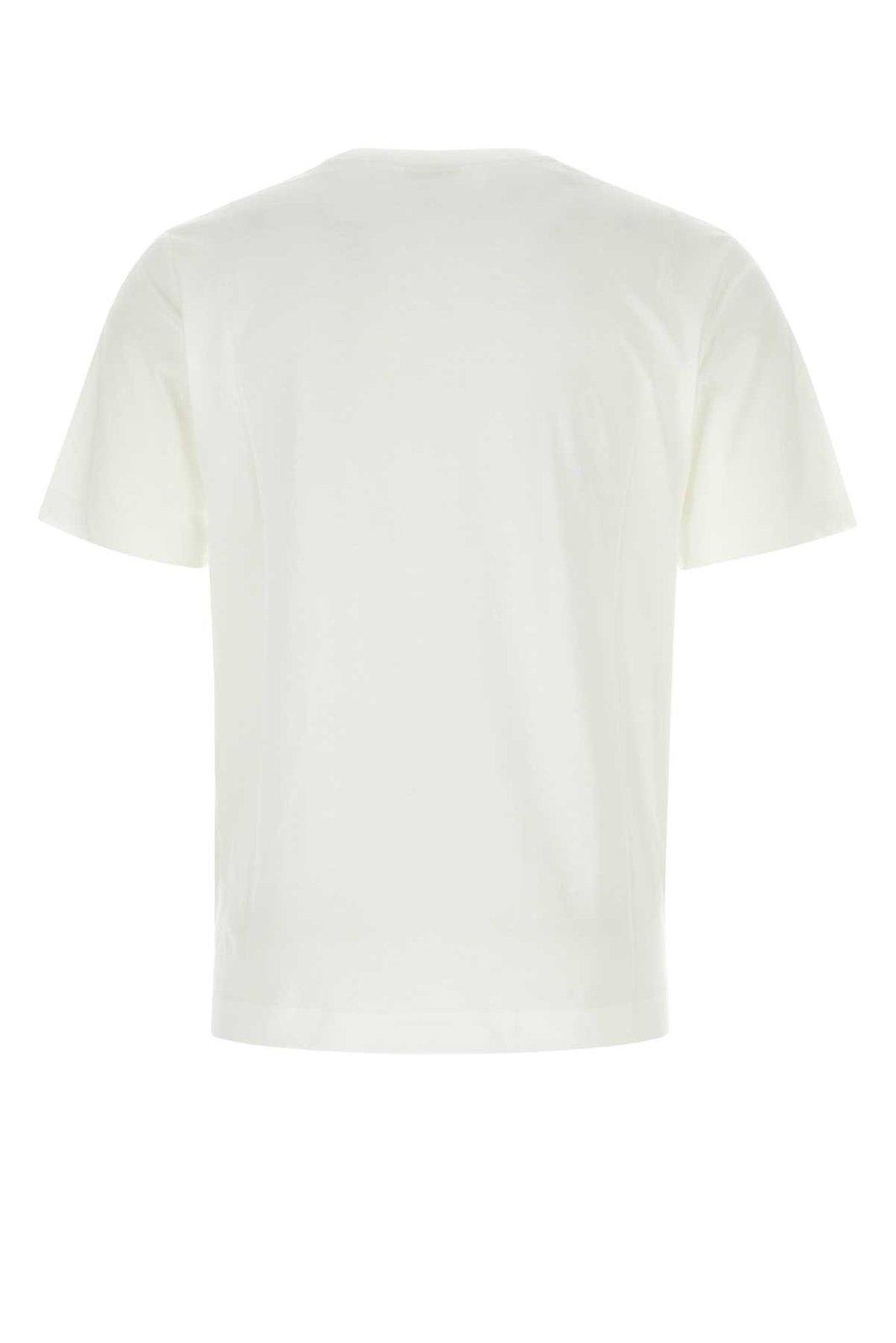 Shop Dries Van Noten Short Sleeved Crewneck T-shirt In Bianco