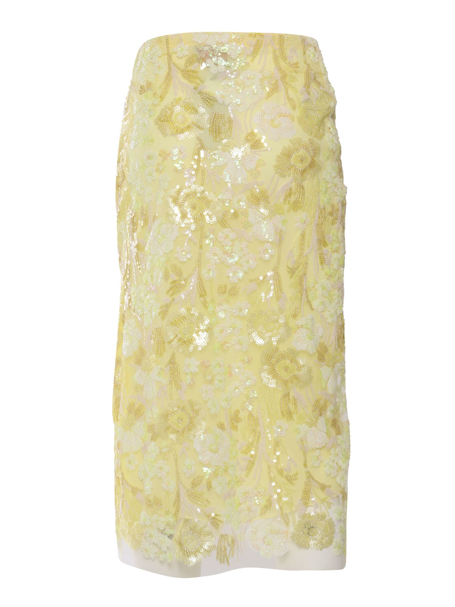 Ermanno Ermanno Scervino Yellow Skirt In Yellow