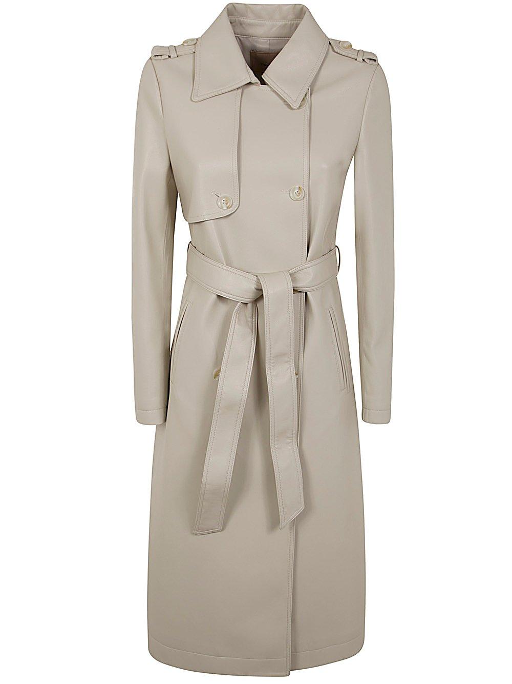 Belt Long Coated Trench Coat