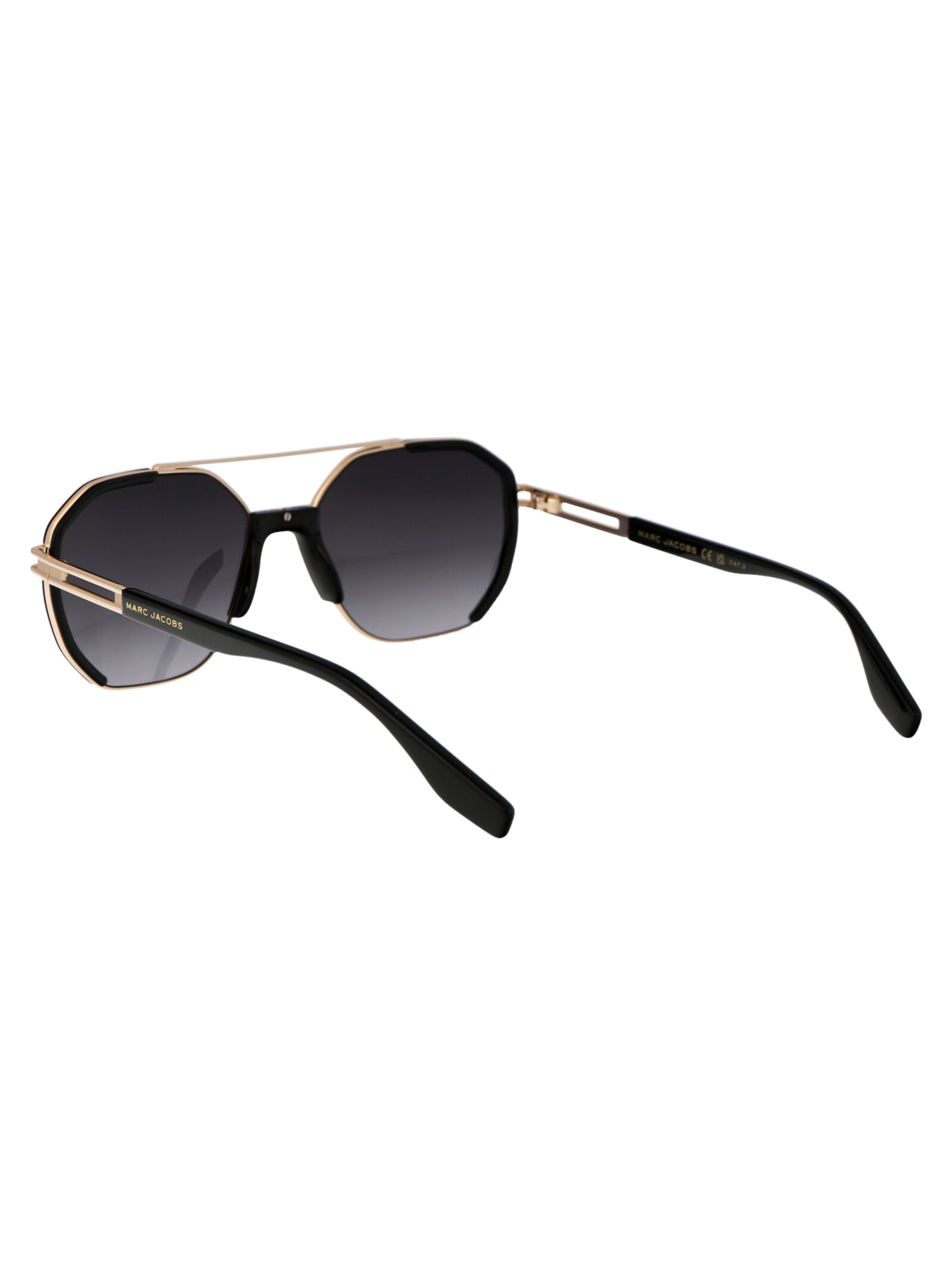 Shop Marc Jacobs Marc 749/s Sunglasses In Rhlfq Gold Blck_