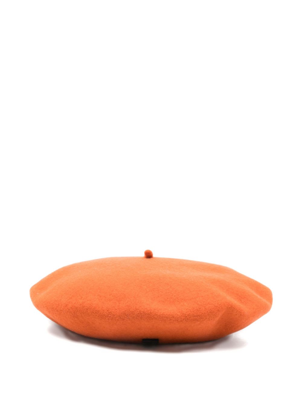 Borsalino Wool Basque Beret In Orange